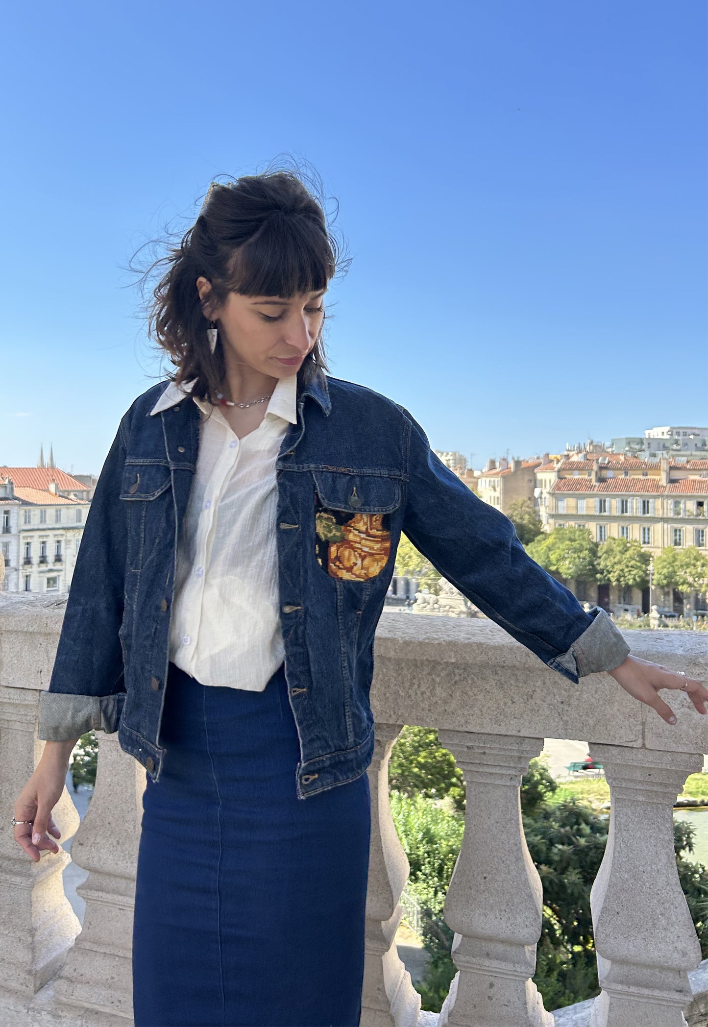 Upcycled jacket Giselle (XS/S)