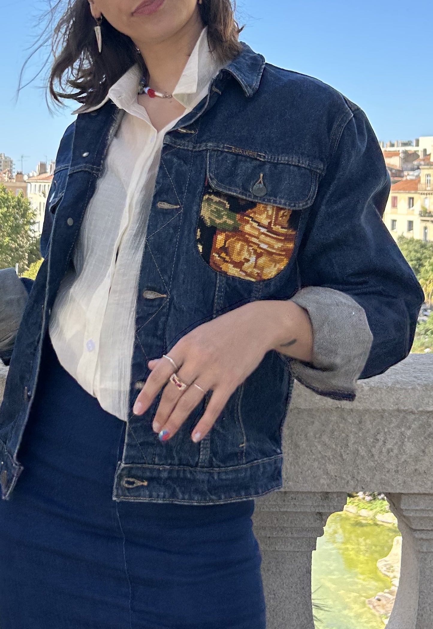 Upcycled jacket Giselle (XS/S)