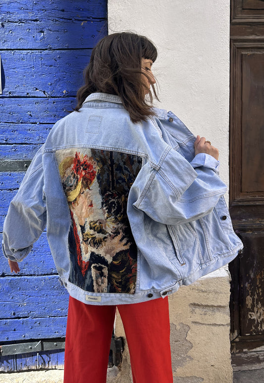 Upcycled jacket Le Dejeuner des Canotiers (XXL)