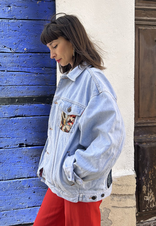 Upcycled jacket Le Dejeuner des Canotiers (XXL)