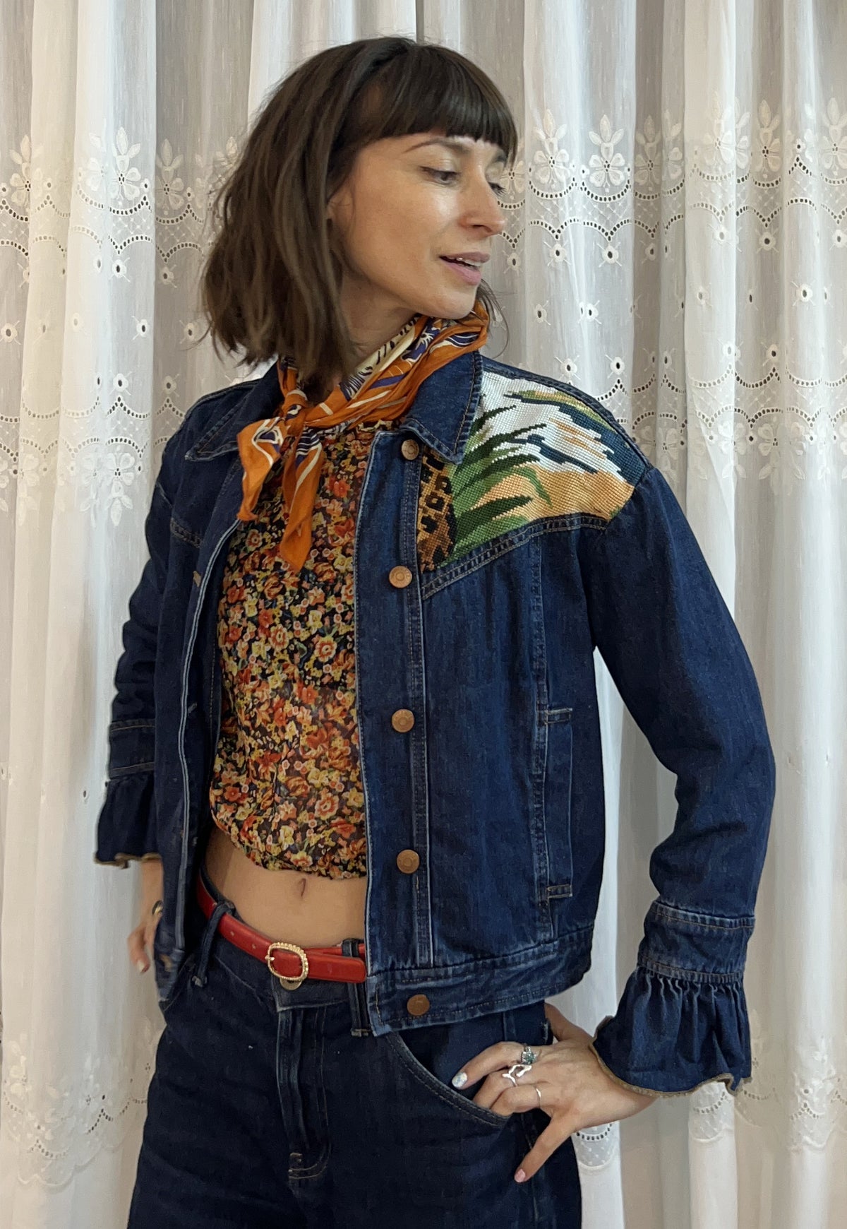 Upcycled jacket Cheetah (S)