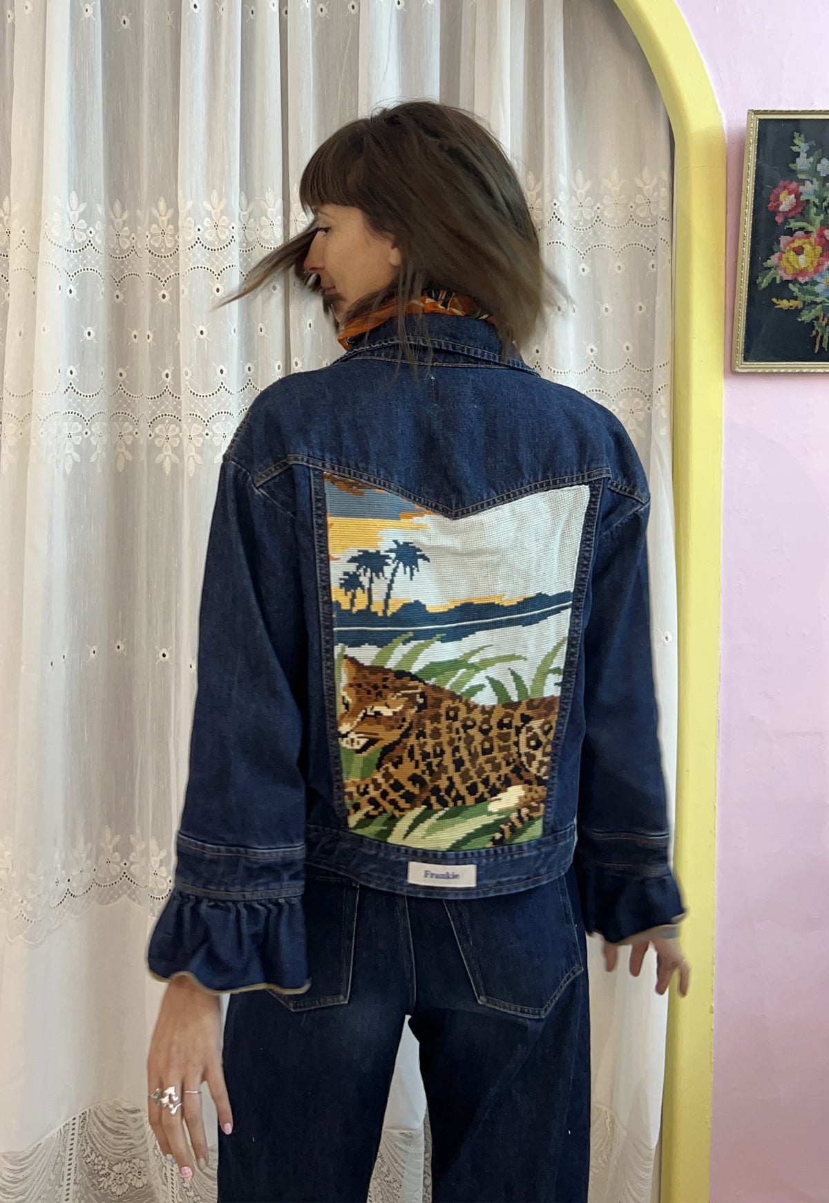 Upcycled jacket Cheetah (S)