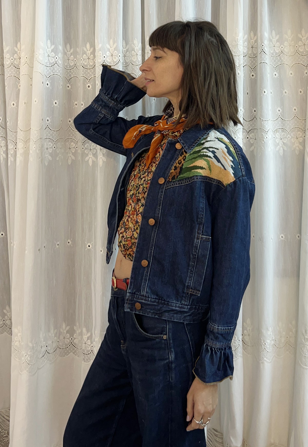 Upcycled jacket Cheetah (S)