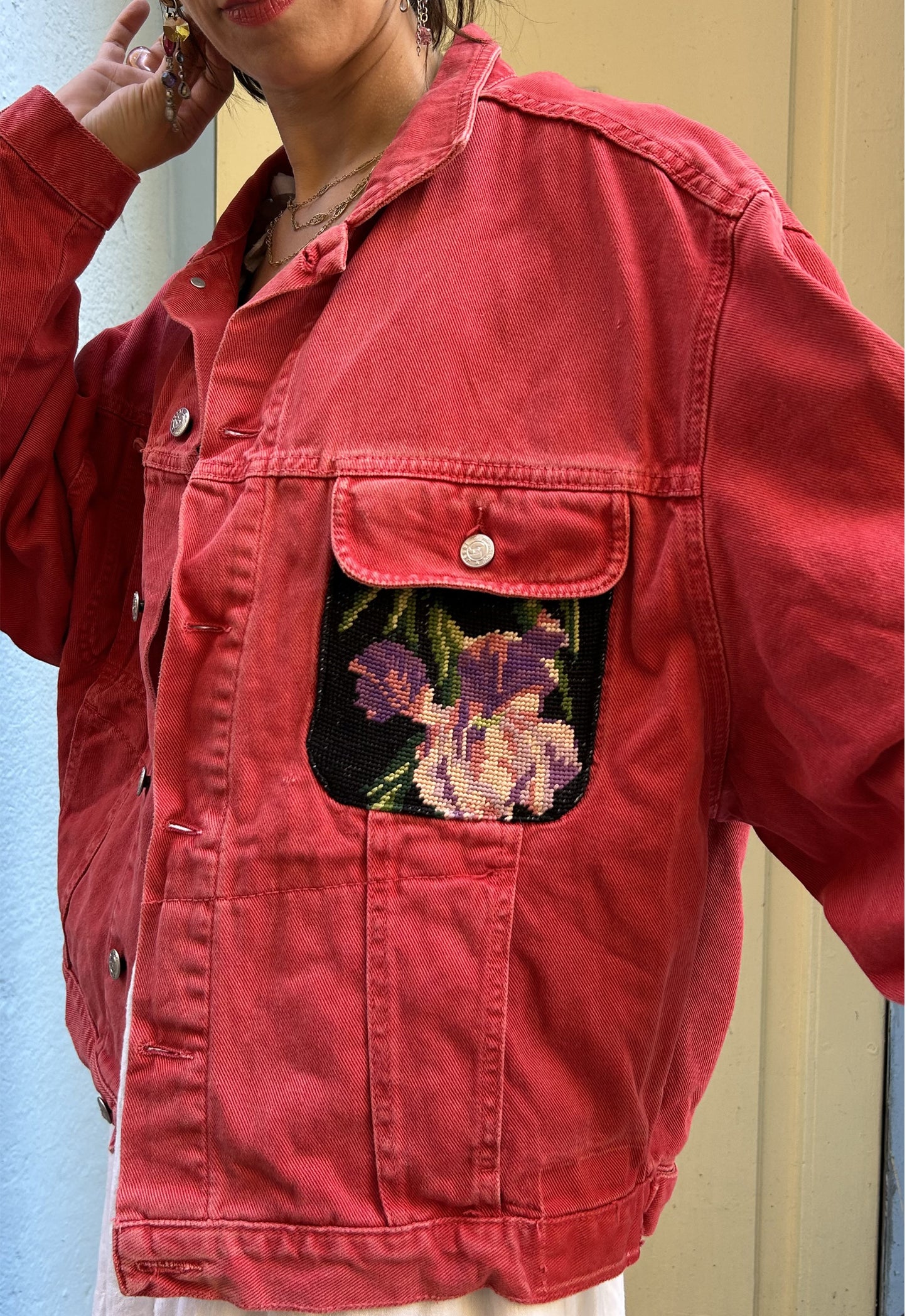 Upcycled jacket Meadow (M/L)