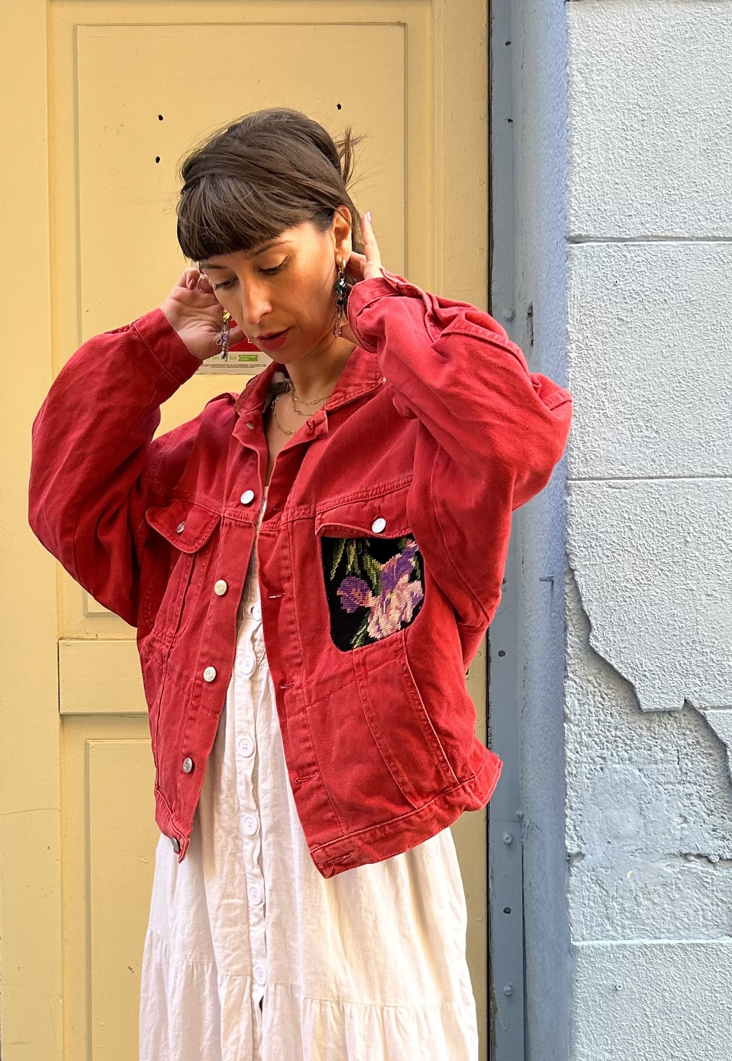Upcycled jacket Meadow (M/L)