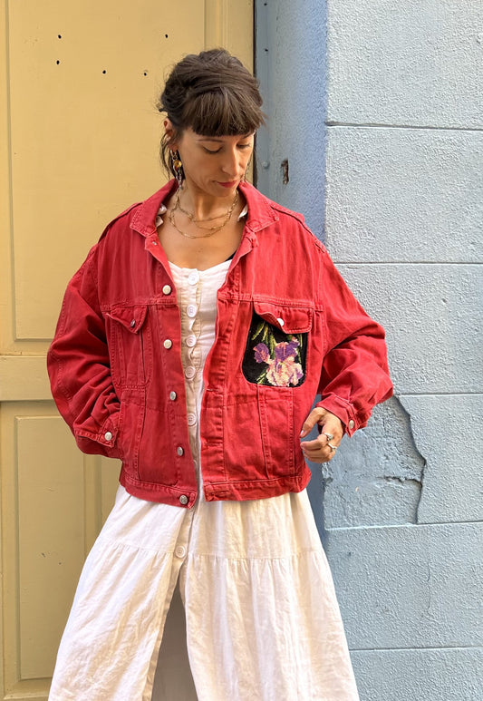 Upcycled jacket Meadow (M/L)