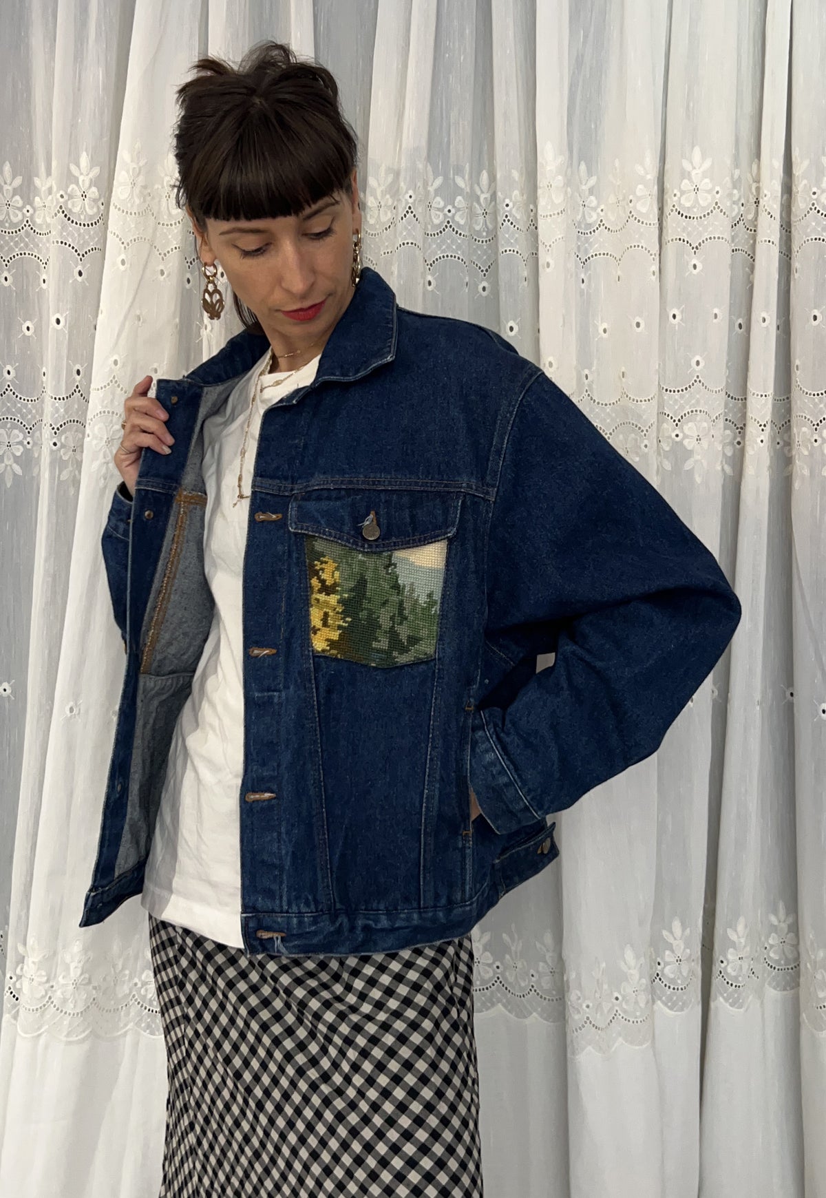 Upcycled jacket My Deer (M/L)
