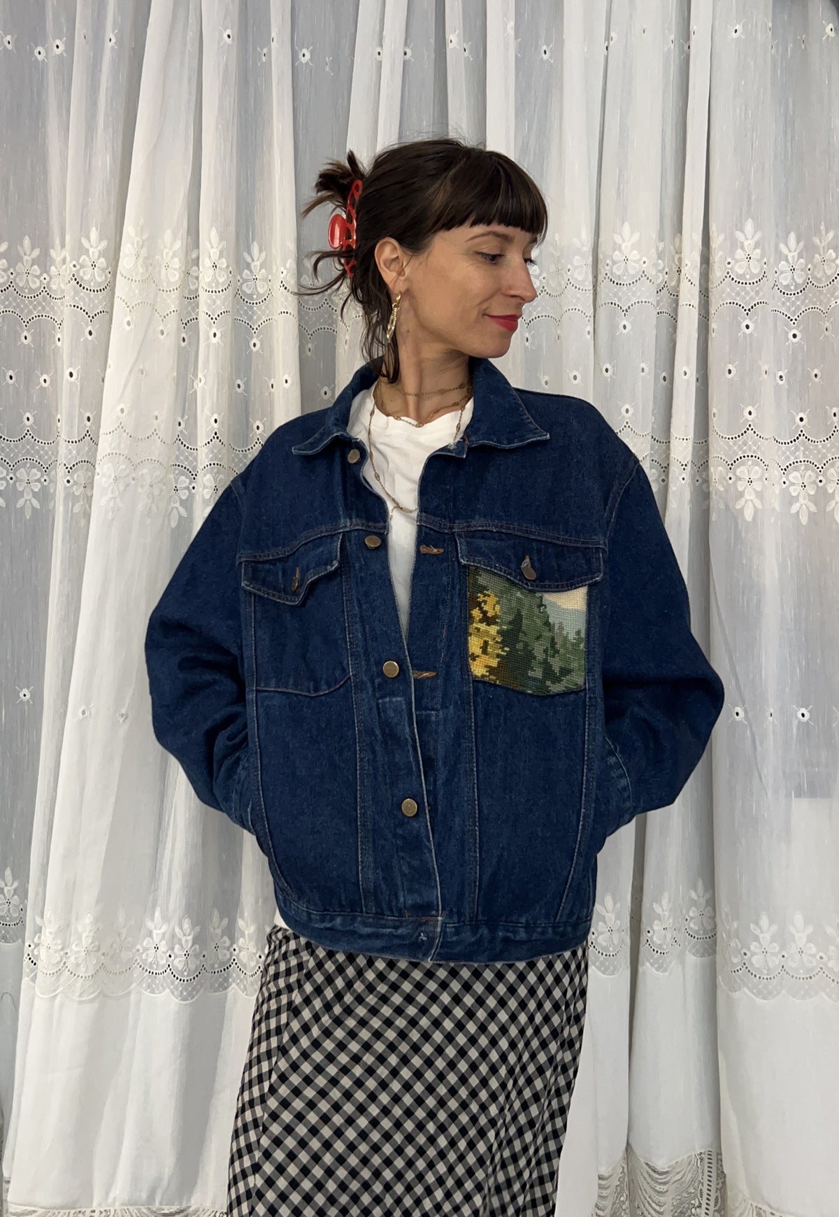 Upcycled jacket My Deer (M/L)
