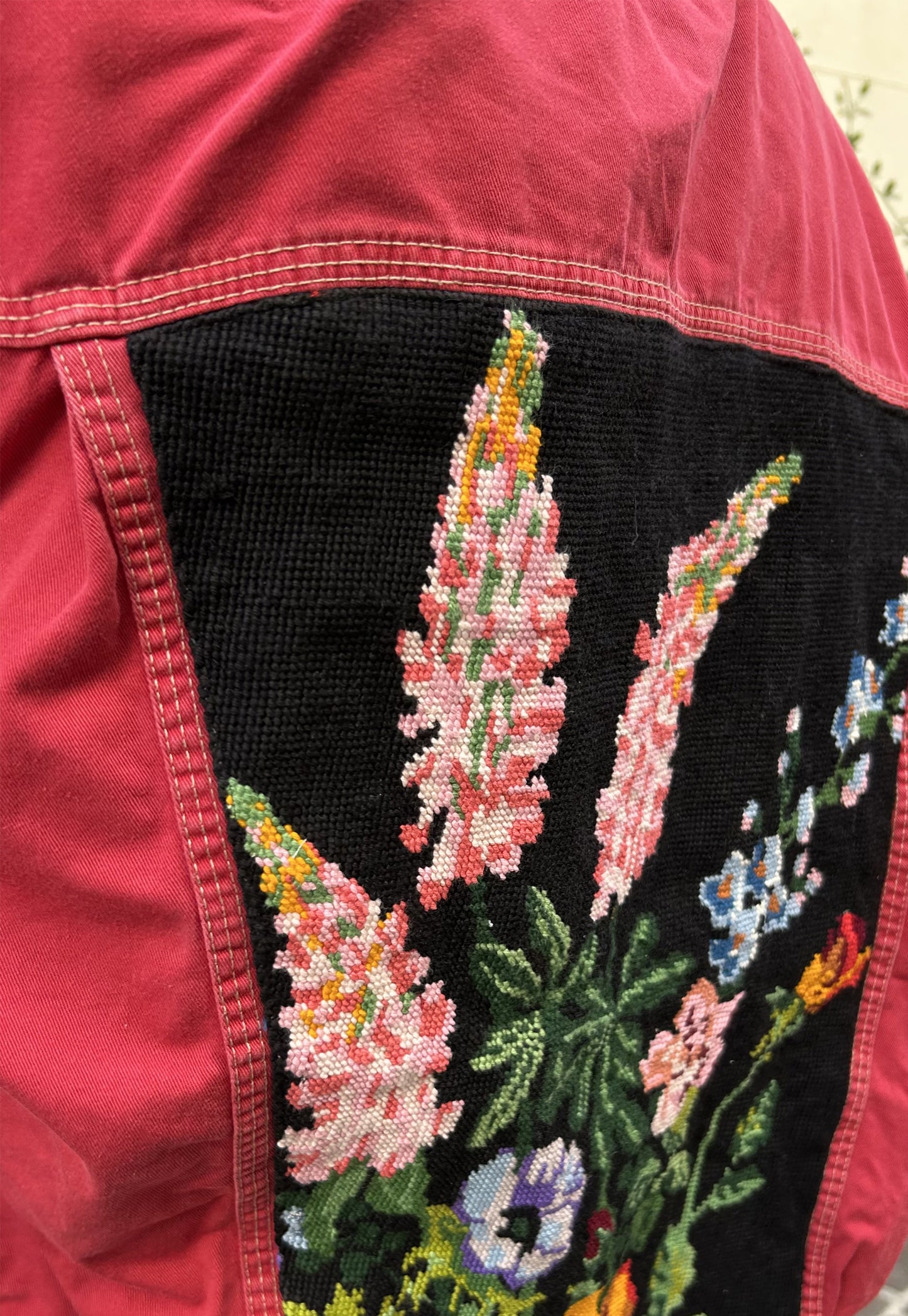 Upcycled jacket Fleurs Sauvages (M/L)