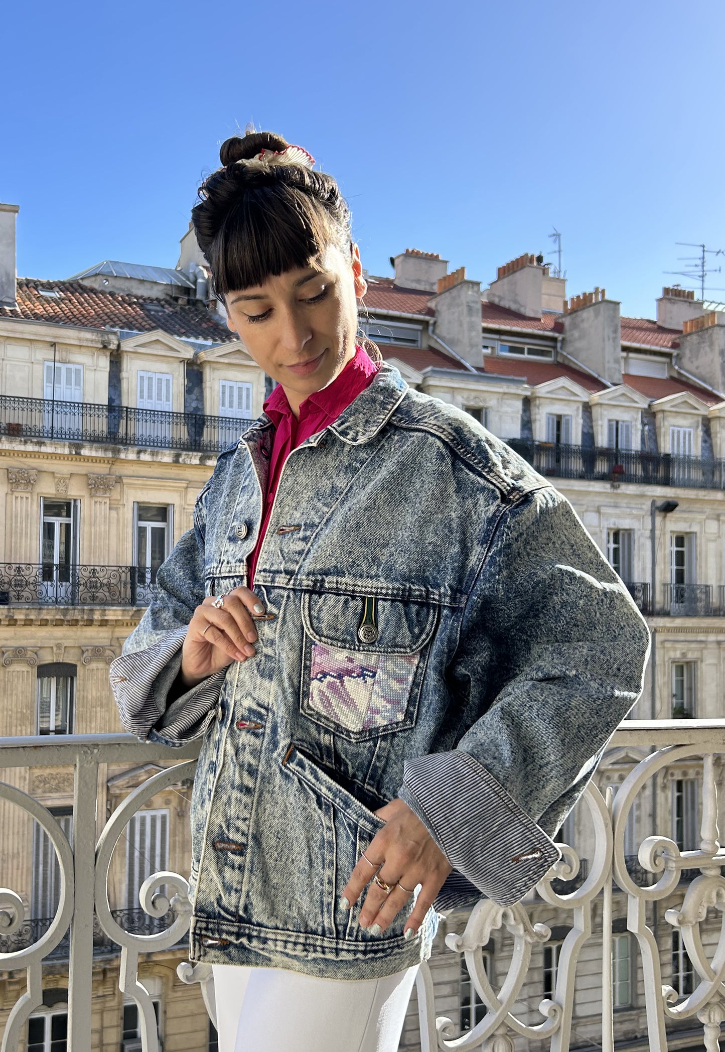 Upcycled jacket Symphonie (L/XL)
