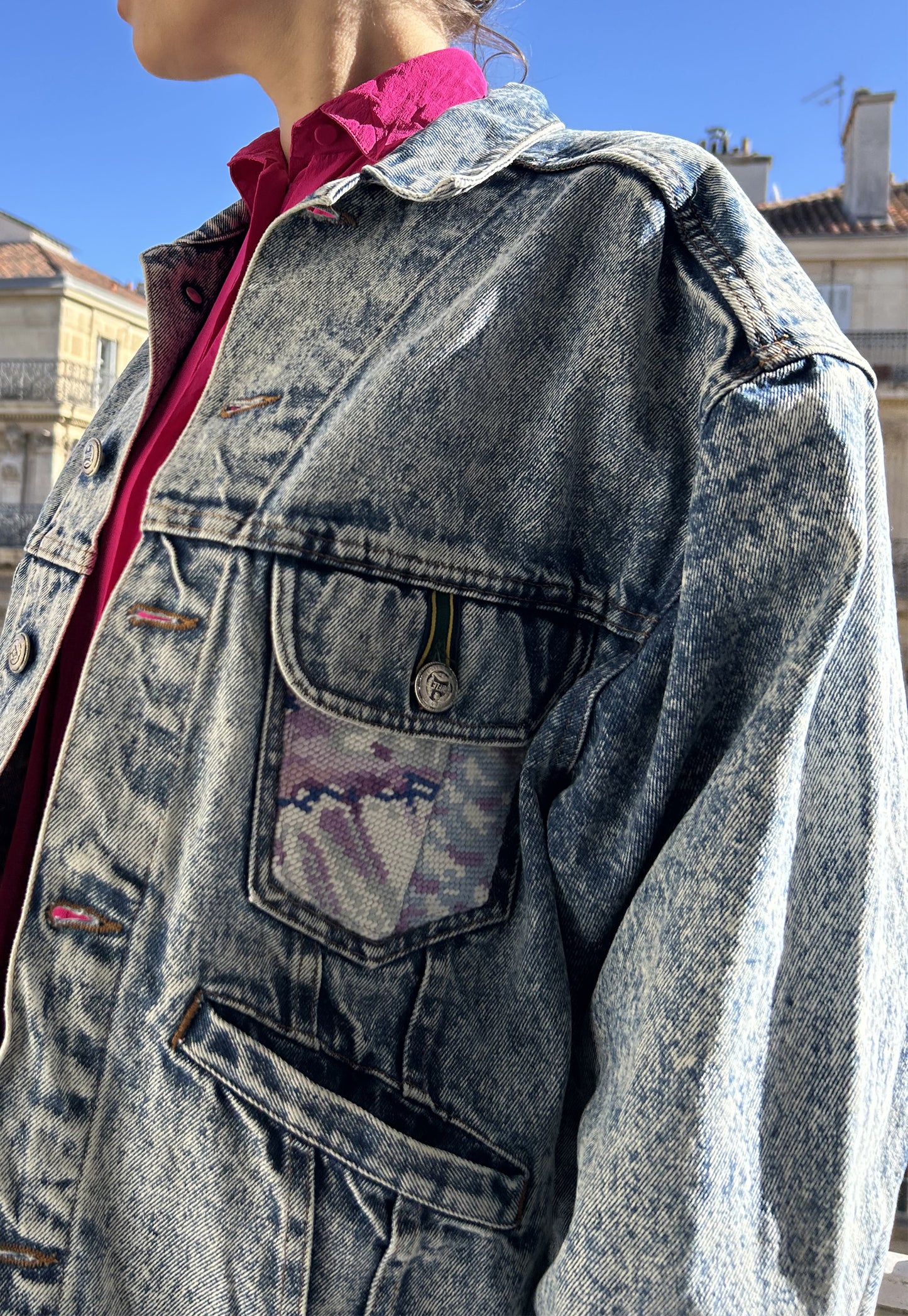 Upcycled jacket Symphonie (L/XL)