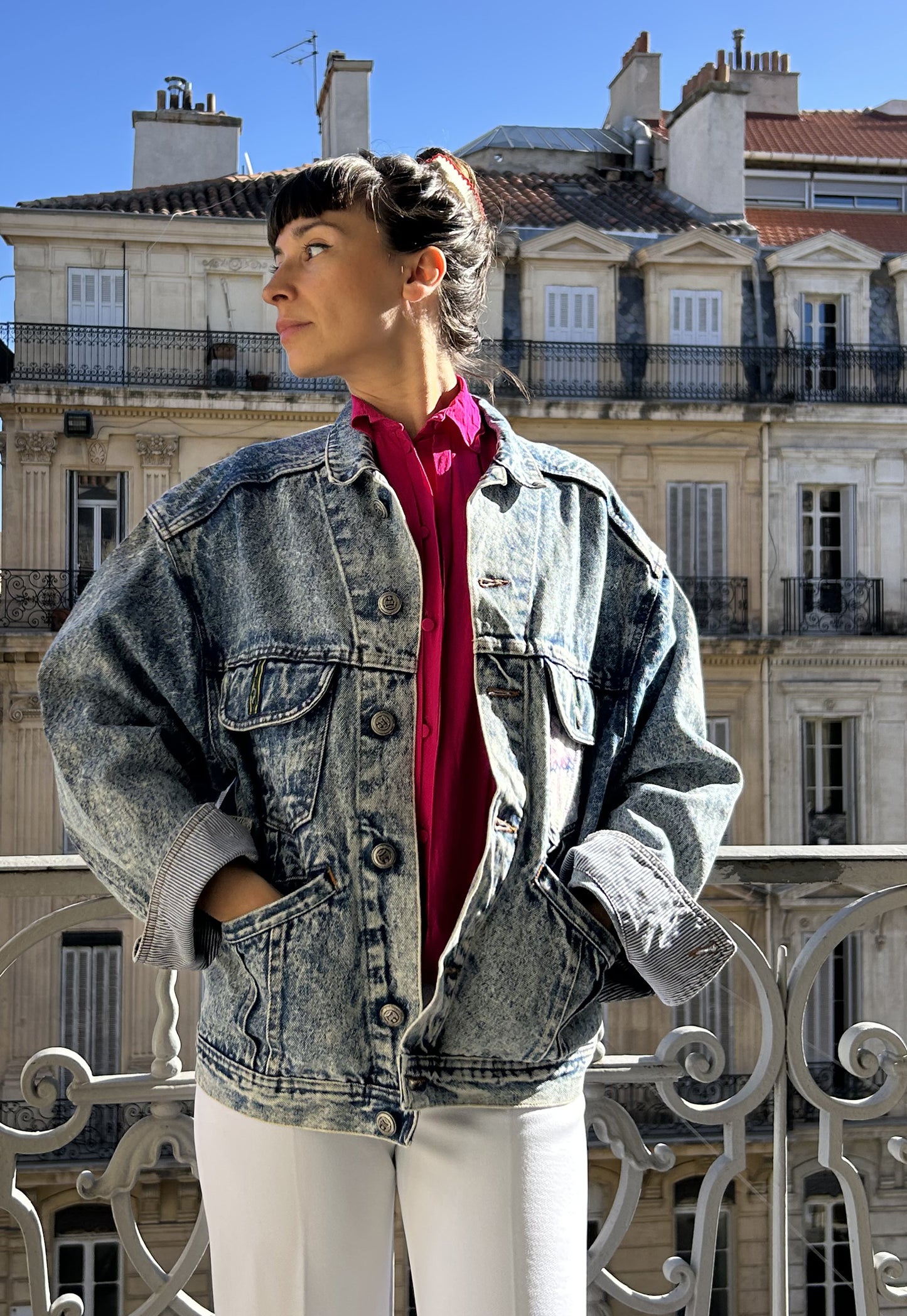 Upcycled jacket Symphonie (L/XL)
