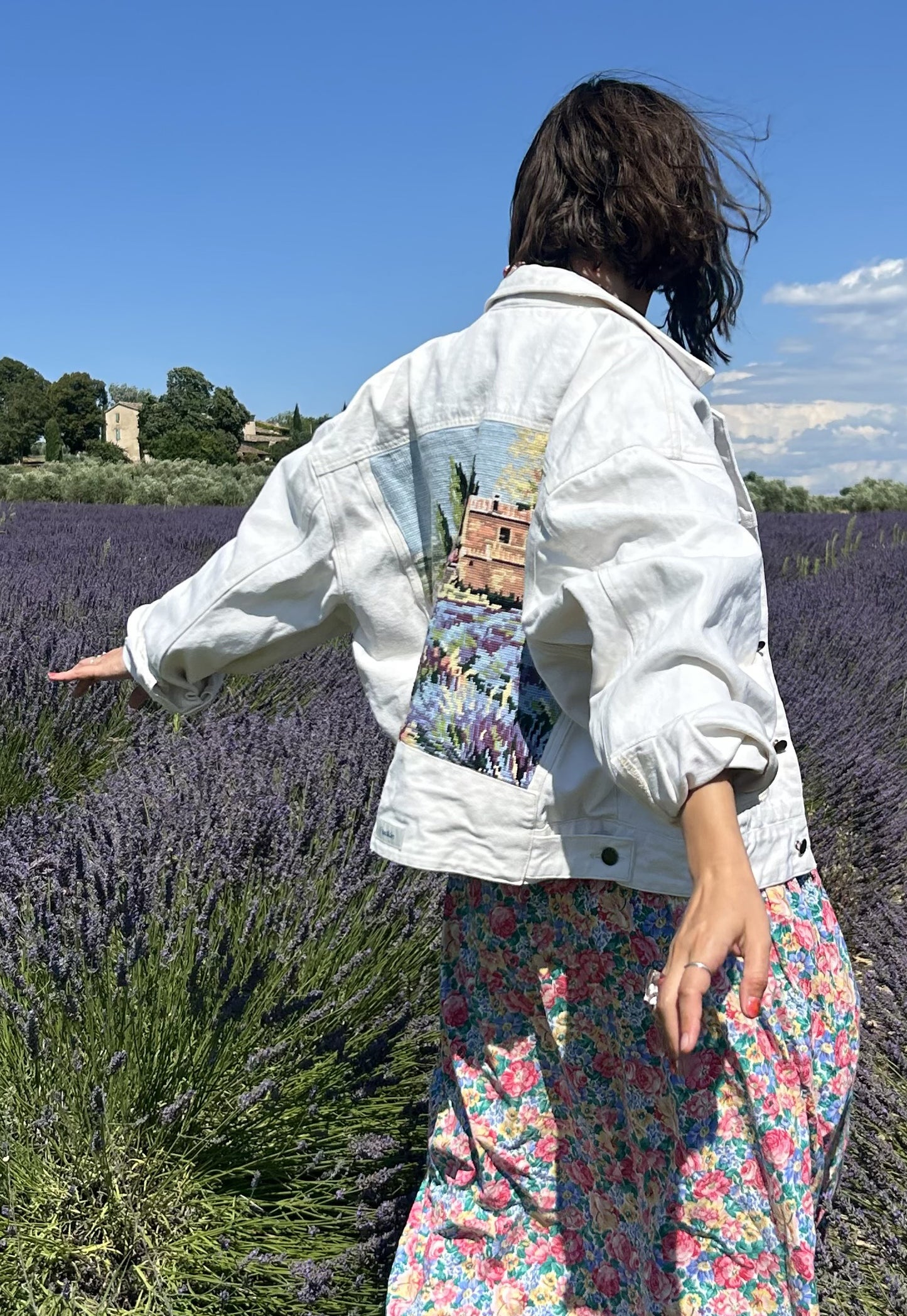 Upcycled jacket Valensole (M/L)