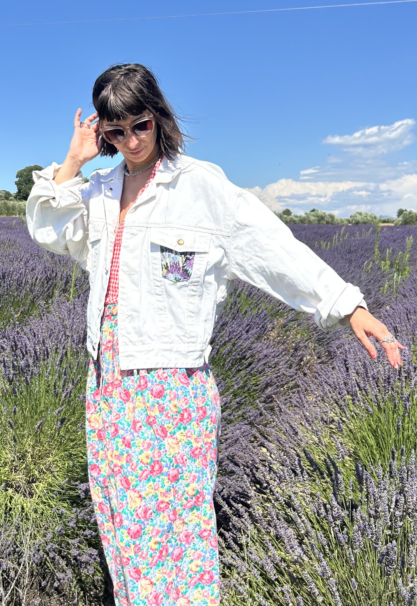 Upcycled jacket Valensole (M/L)