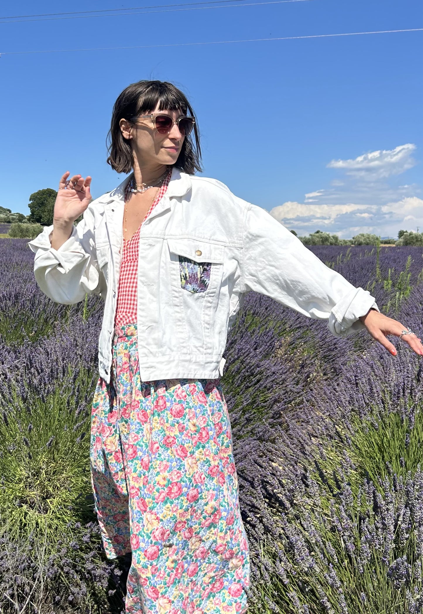 Upcycled jacket Valensole (M/L)