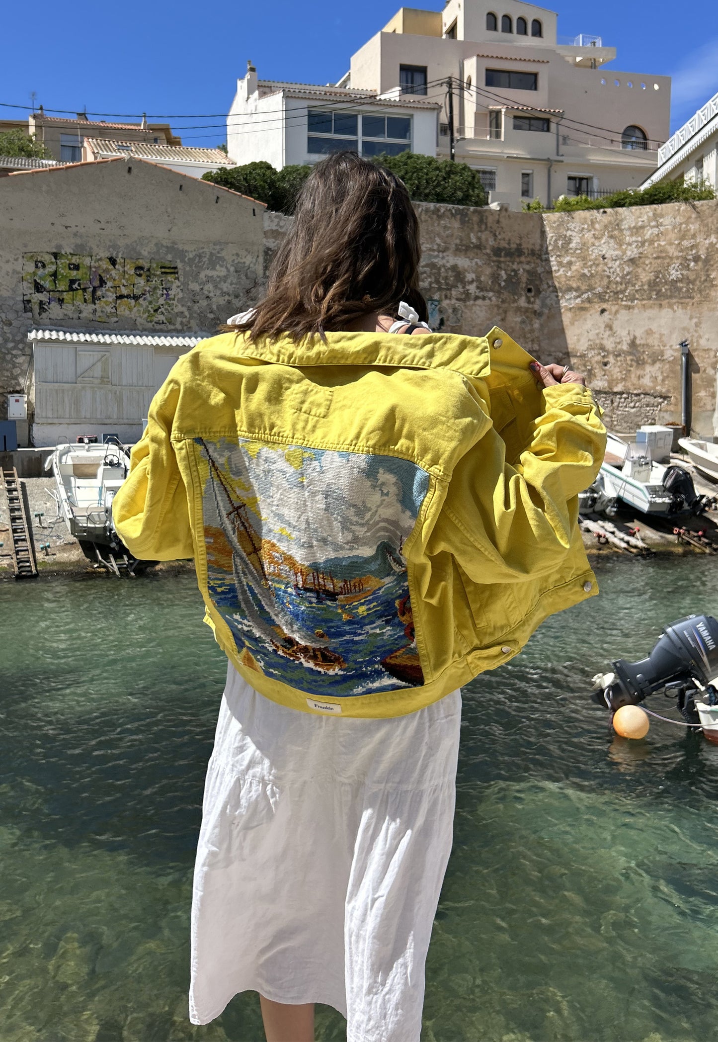 Upcycled jacket Voilier (L)