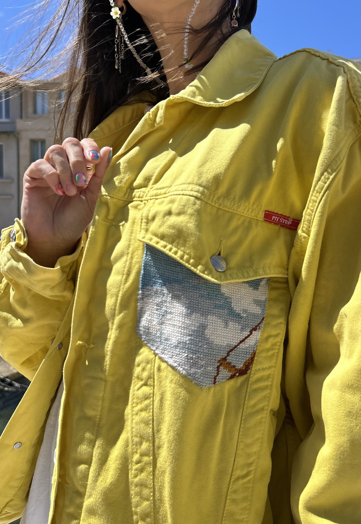 Upcycled jacket Voilier (L)
