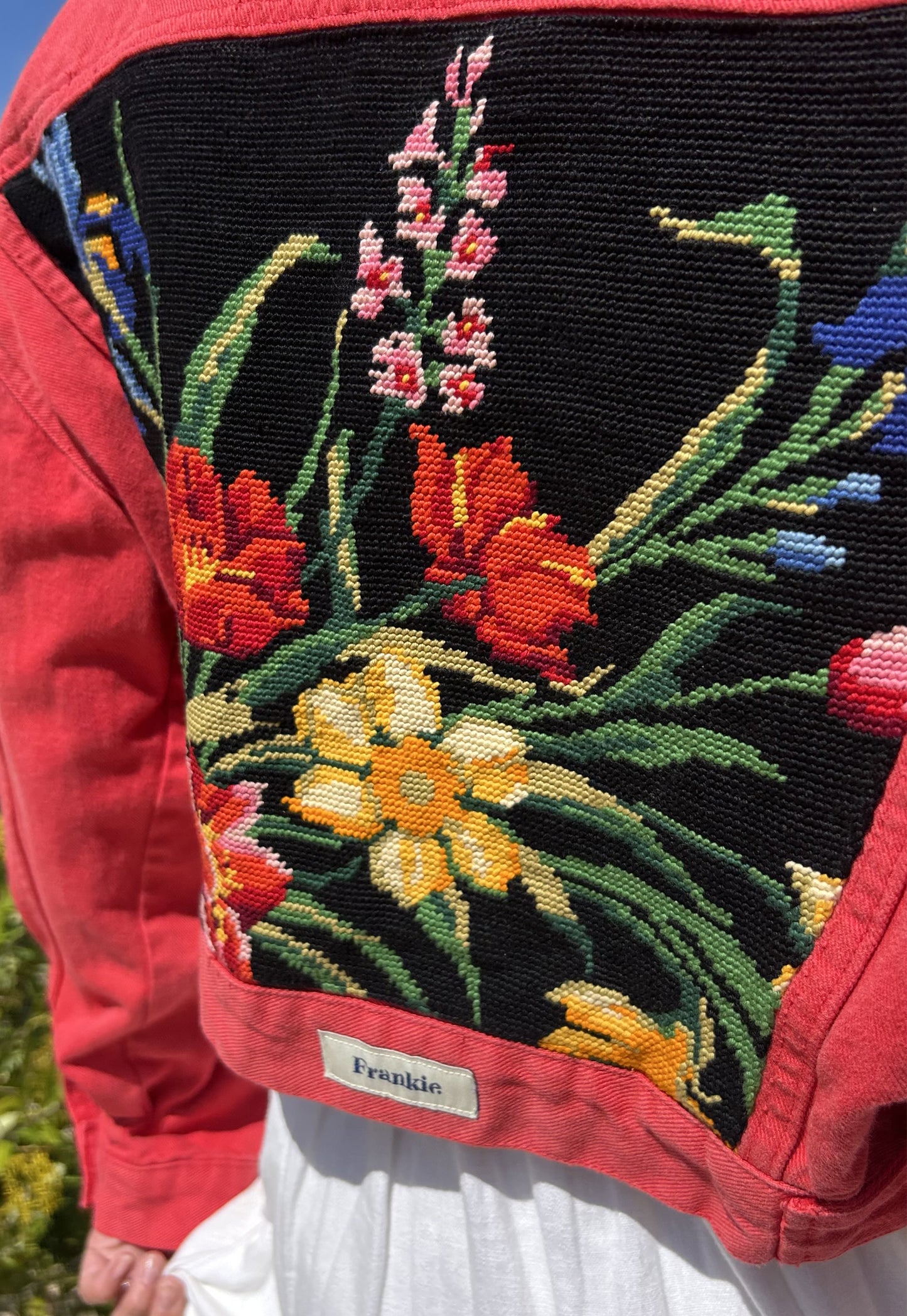 Upcycled jacket Wild bloom (S/M)
