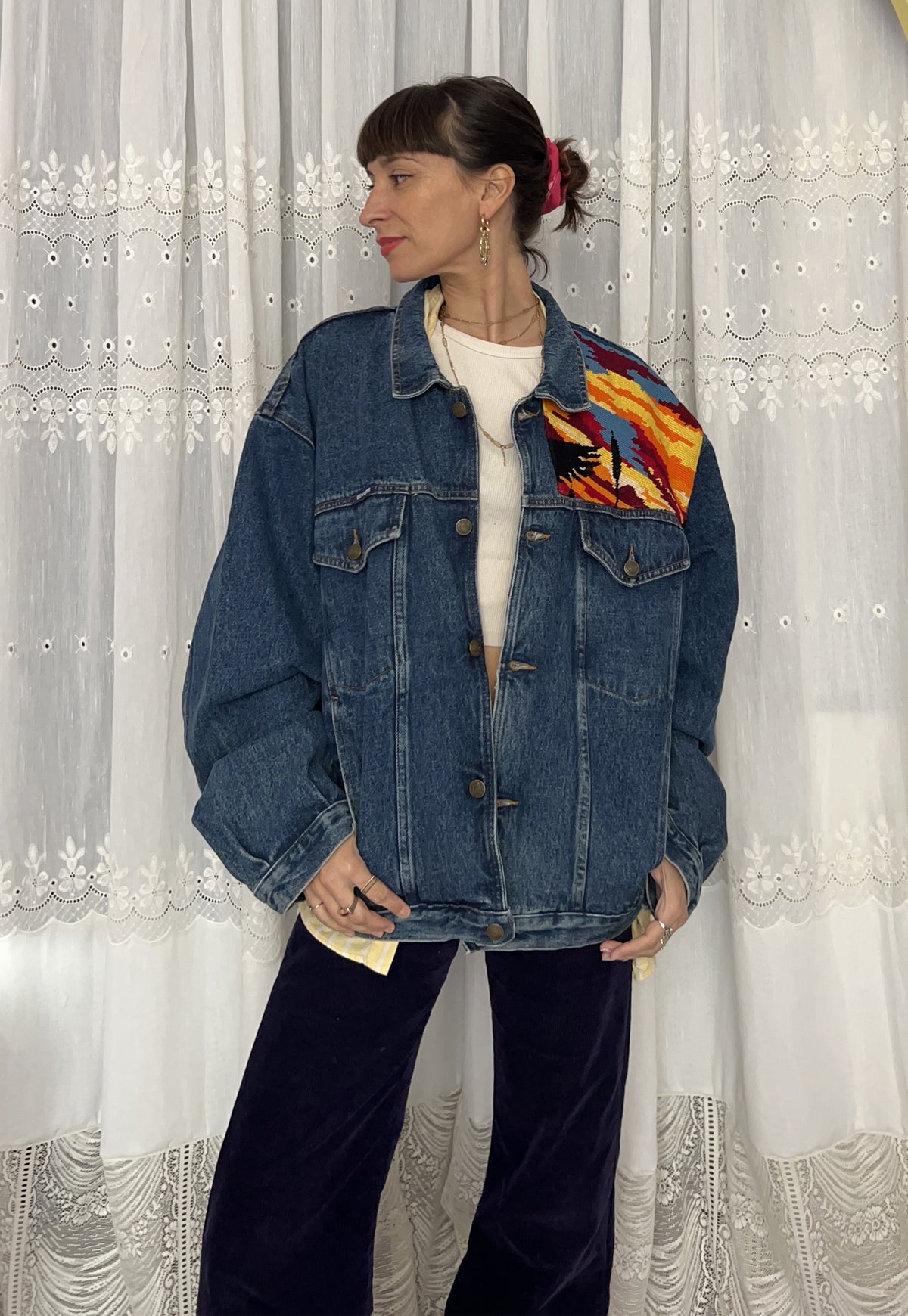 Upcycled jacket Wild Ducks (L/XL)