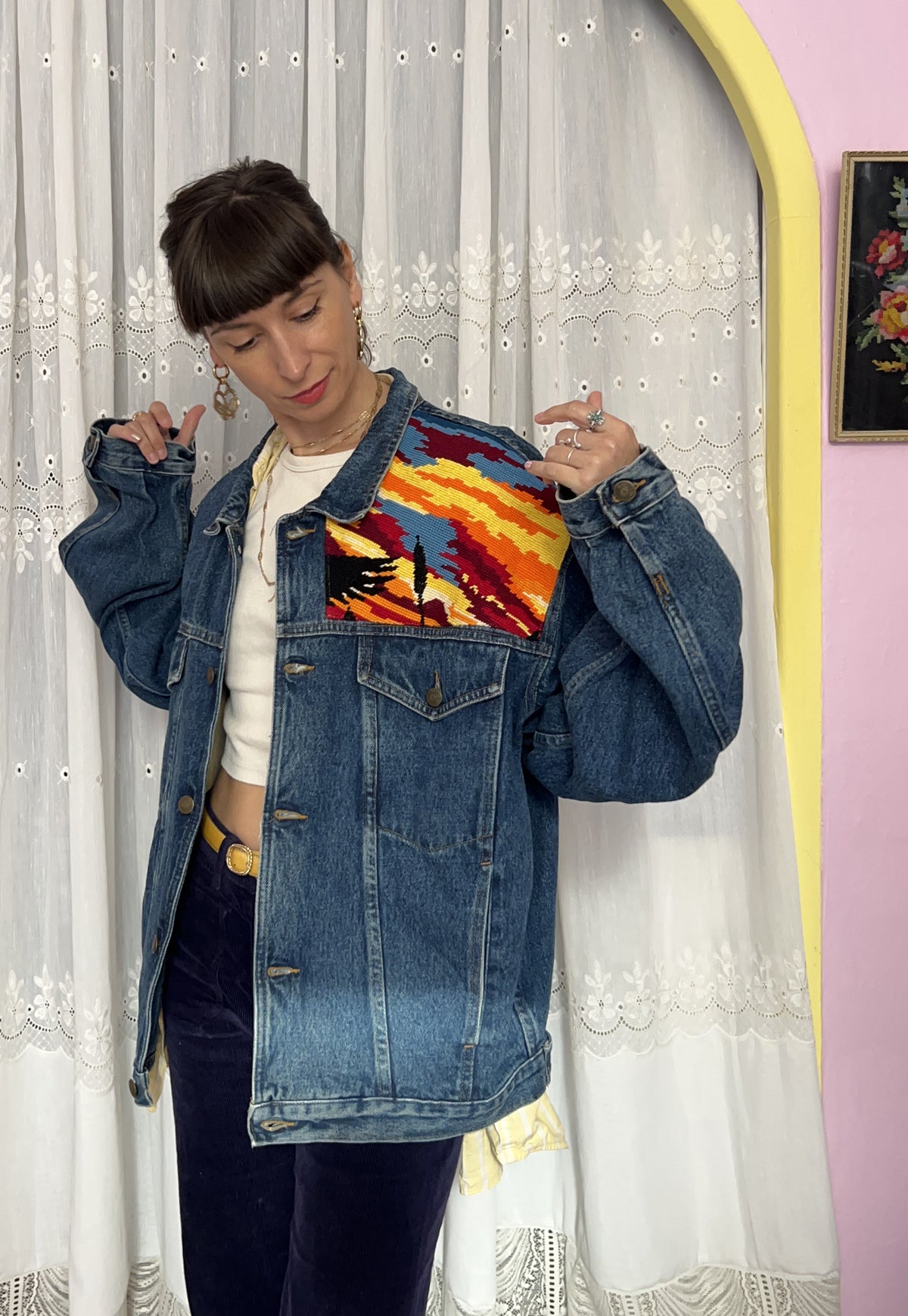 Upcycled jacket Wild Ducks (L/XL)