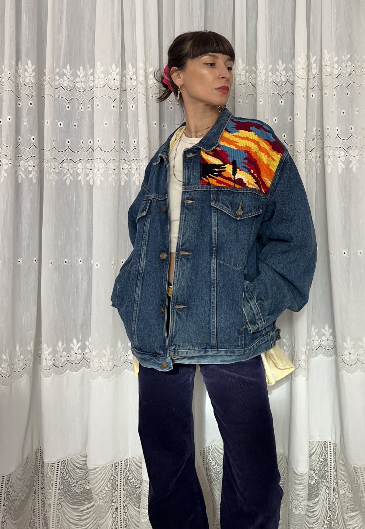 Upcycled jacket Wild Ducks (L/XL)