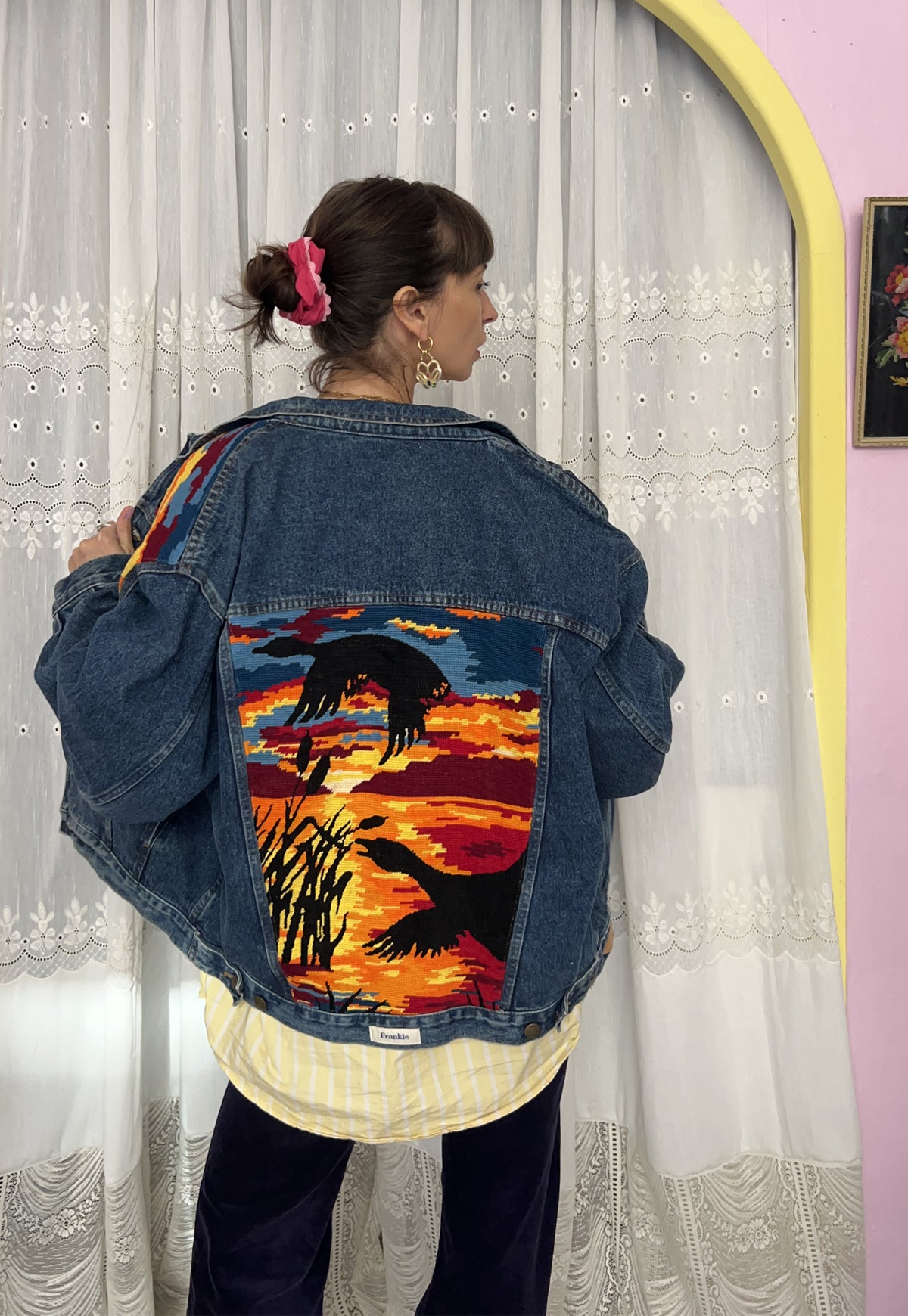 Upcycled jacket Wild Ducks (L/XL)