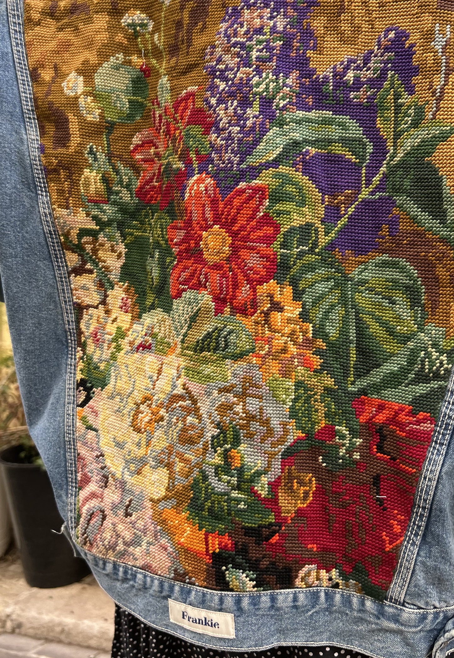 Upcycled jacket Wild bouquet (XL/XXL)