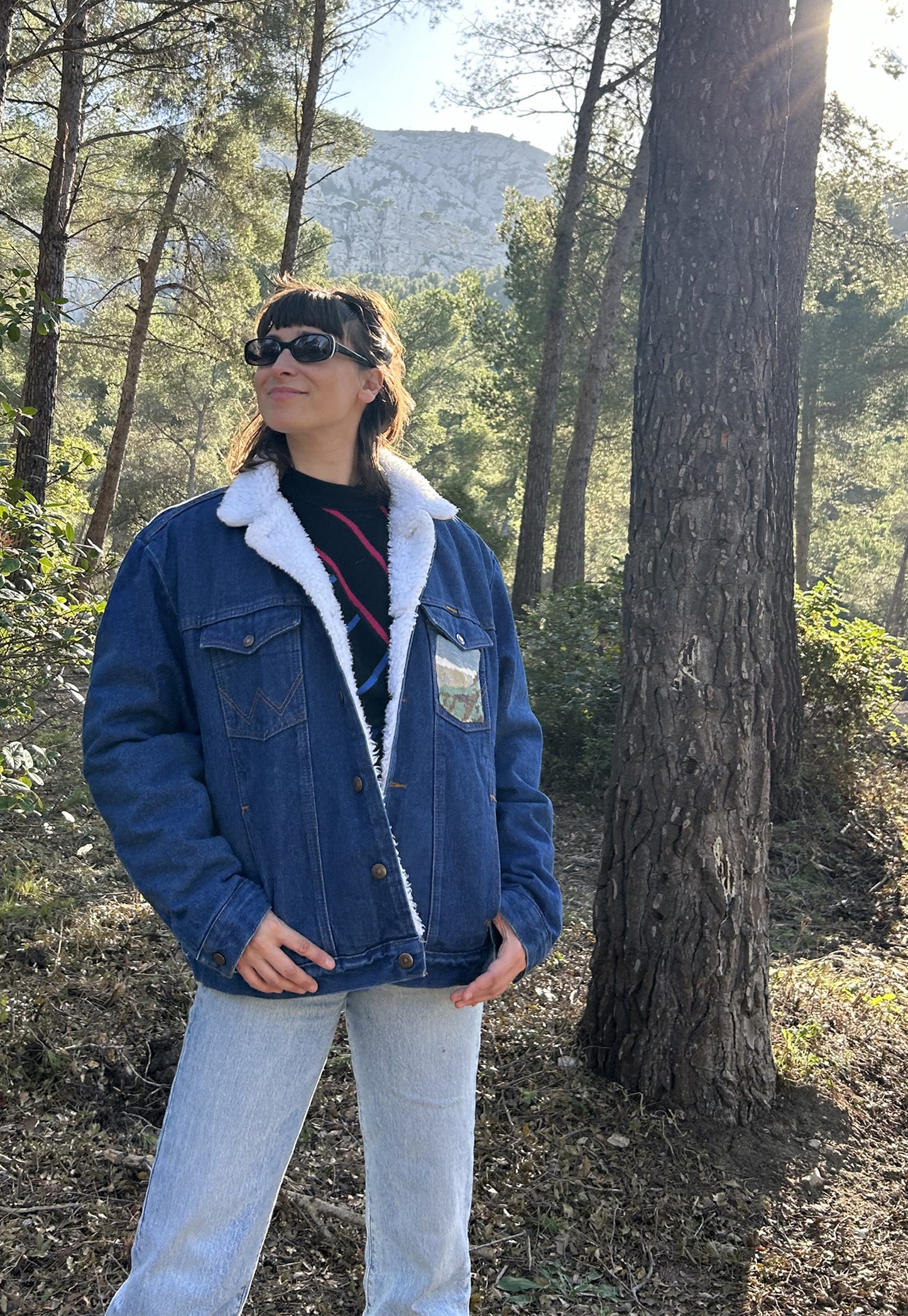 Upcycled jacket Sherpa Flow (L)