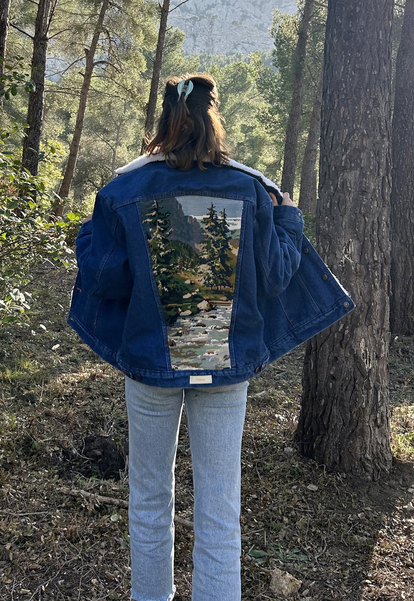 Upcycled jacket Sherpa Flow (L)