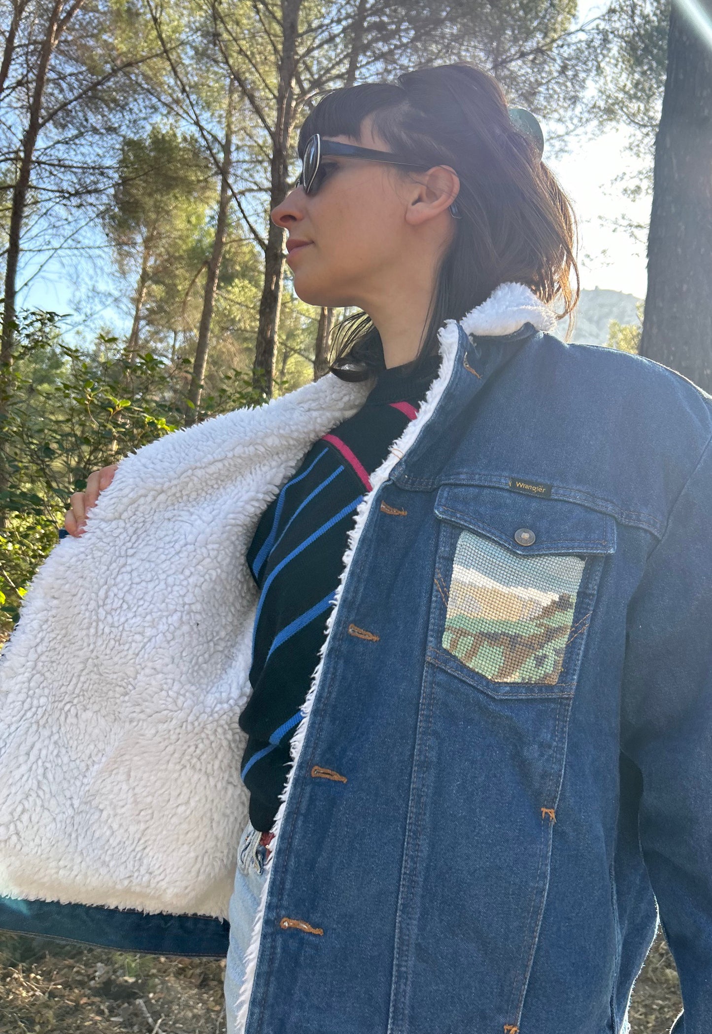 Upcycled jacket Sherpa Flow (L)