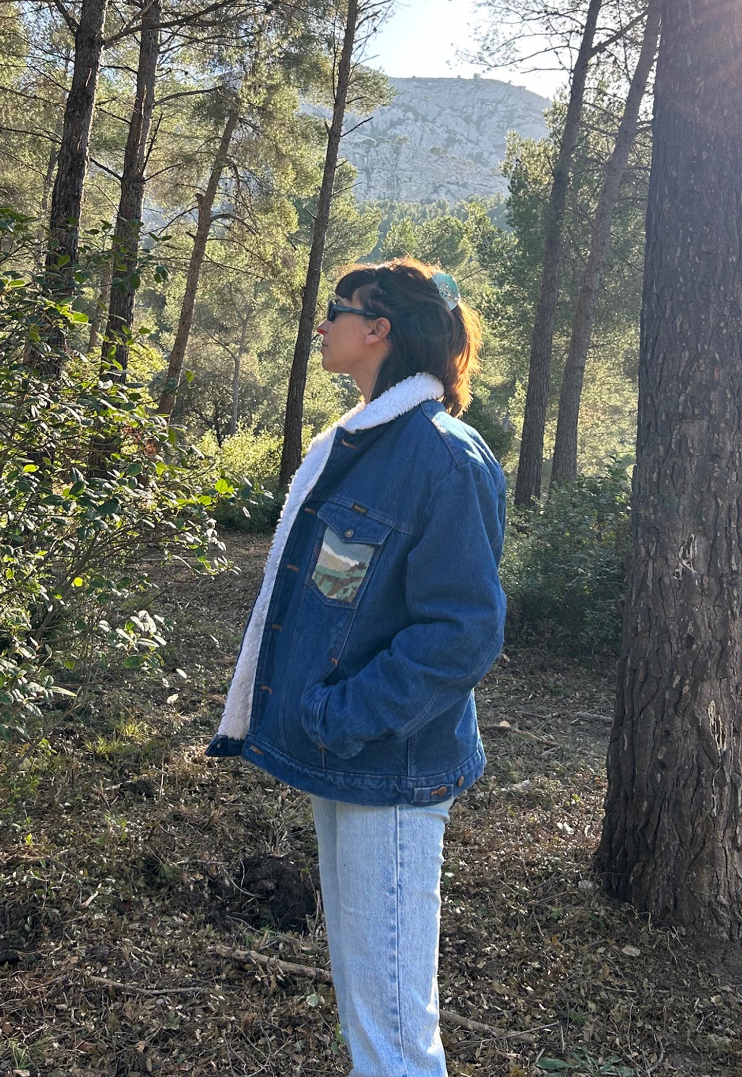 Upcycled jacket Sherpa Flow (L)