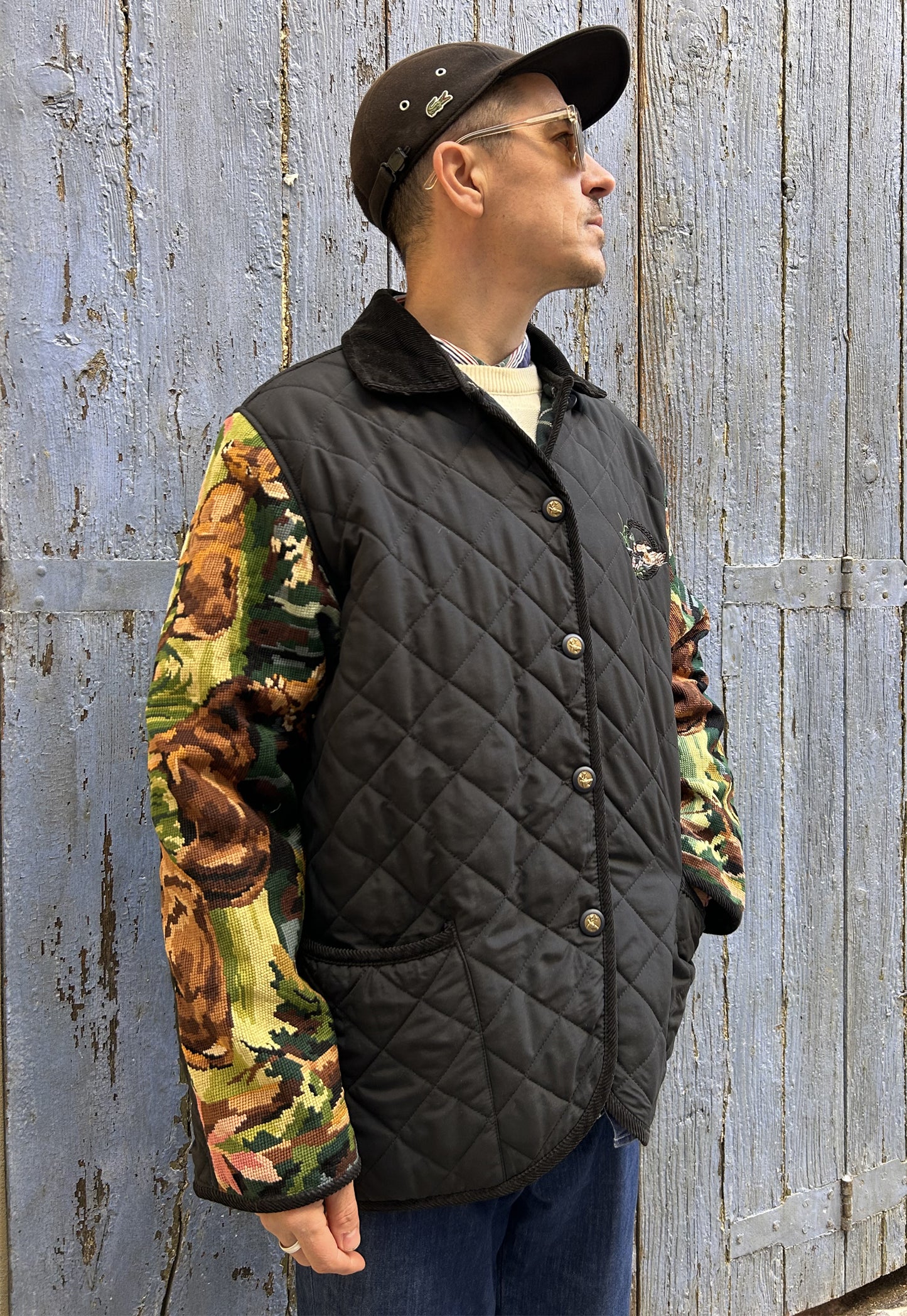 Upcycled Quilted Jacket (L)