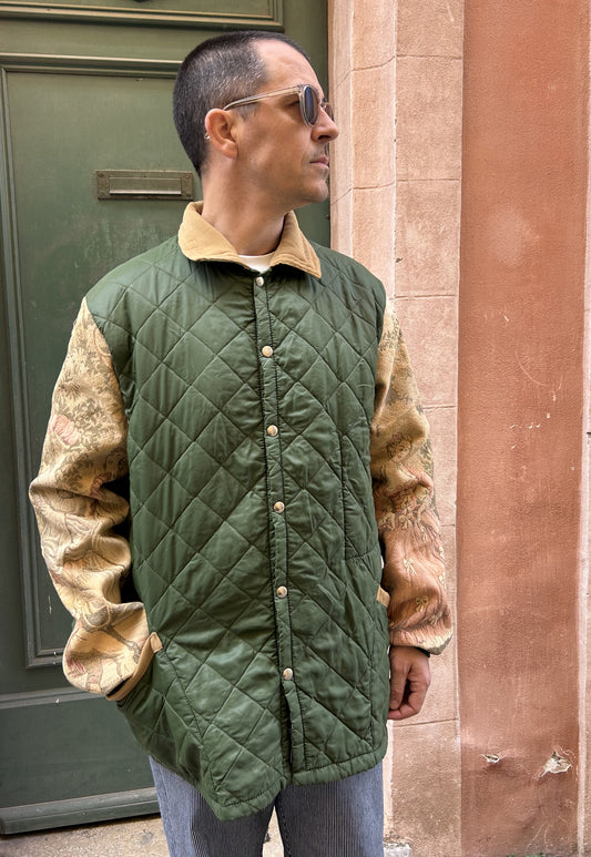Upcycled Quilted Jacket   (L)