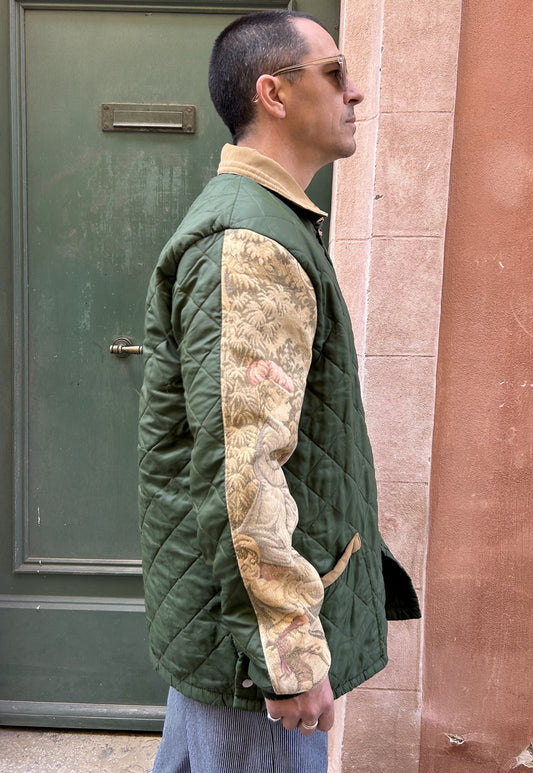 Upcycled Quilted Jacket   (L)