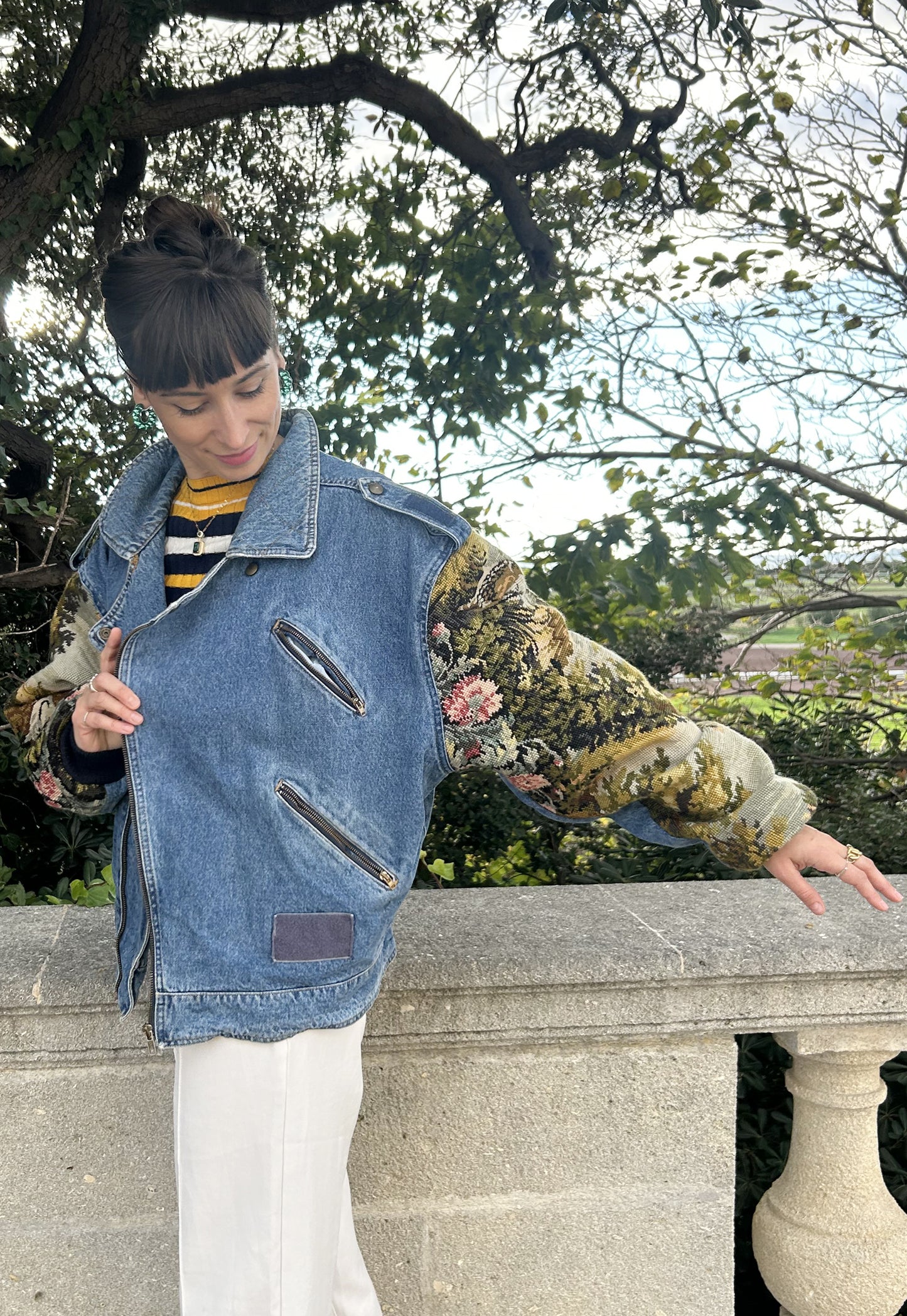 Upcycled Biker Jacket (M/L)