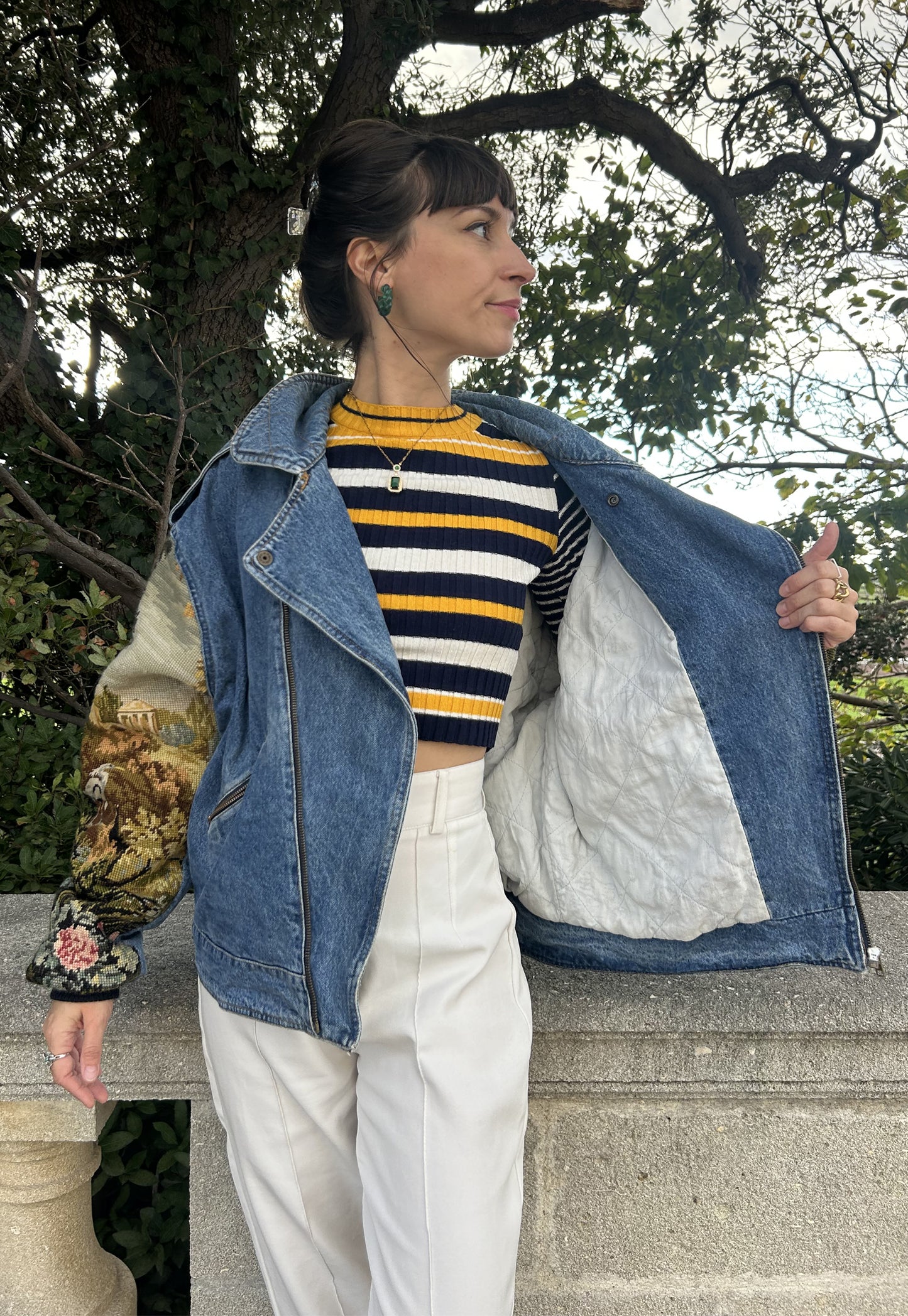 Upcycled Biker Jacket (M/L)