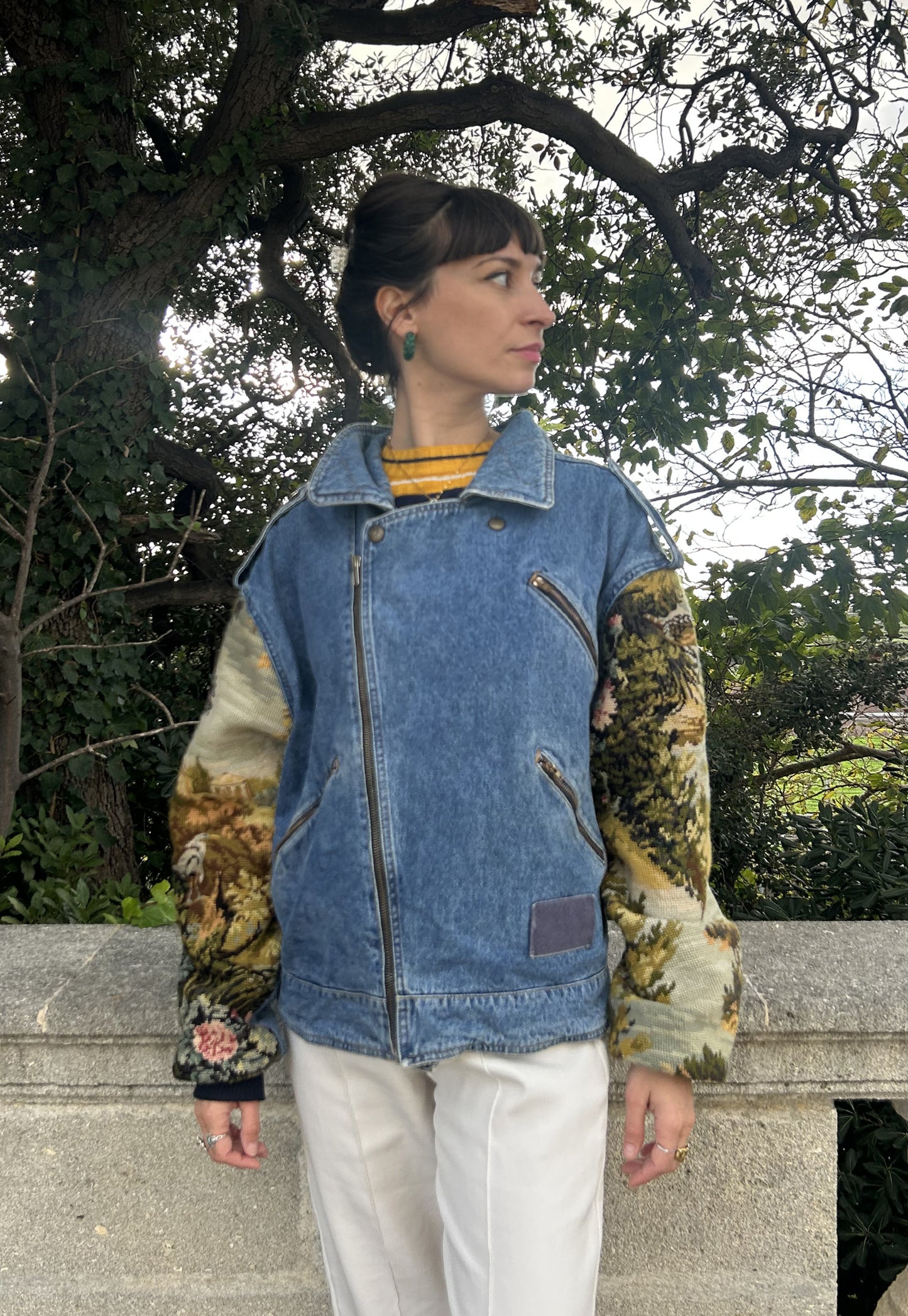 Upcycled Biker Jacket (M/L)