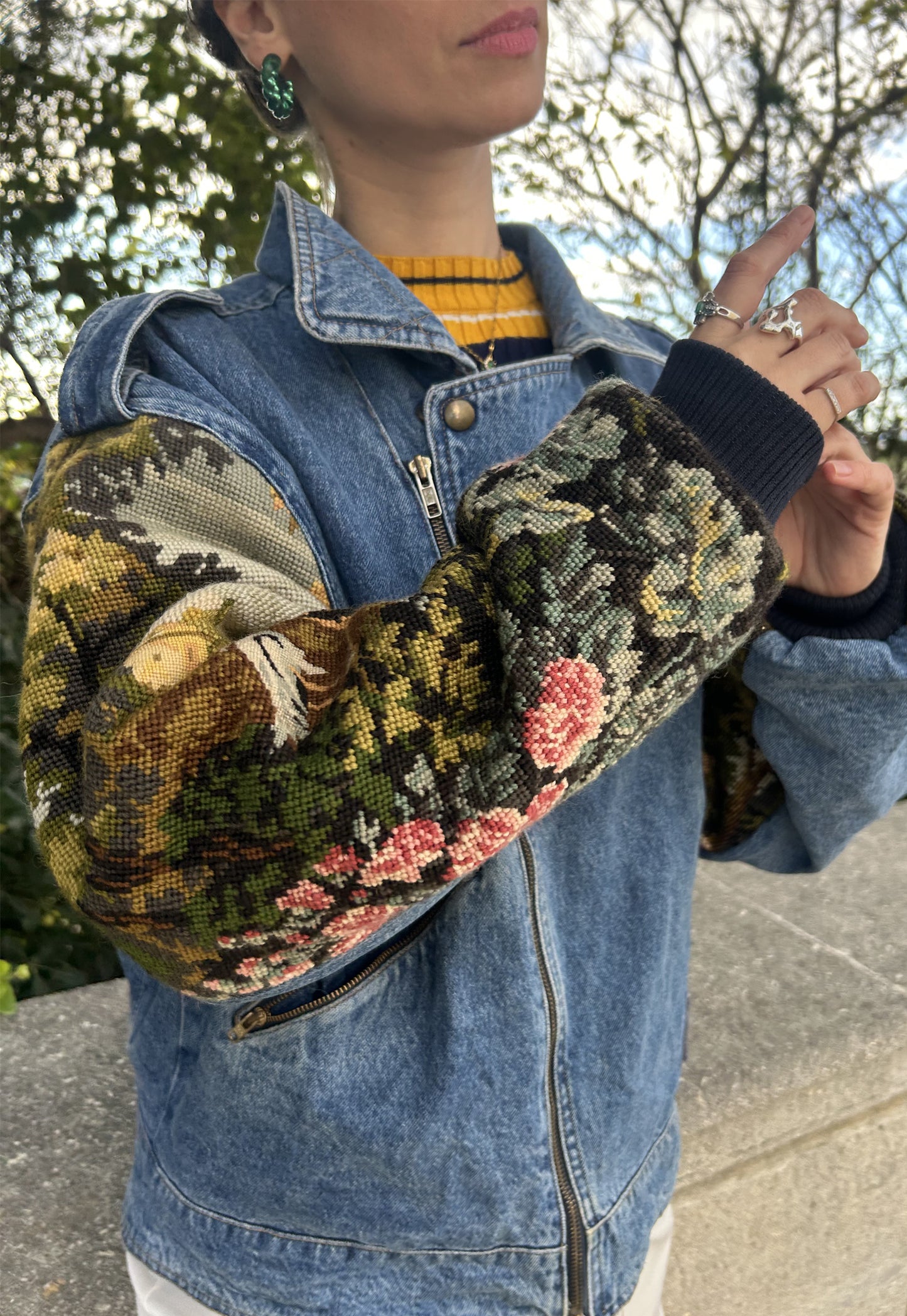 Upcycled Biker Jacket (M/L)