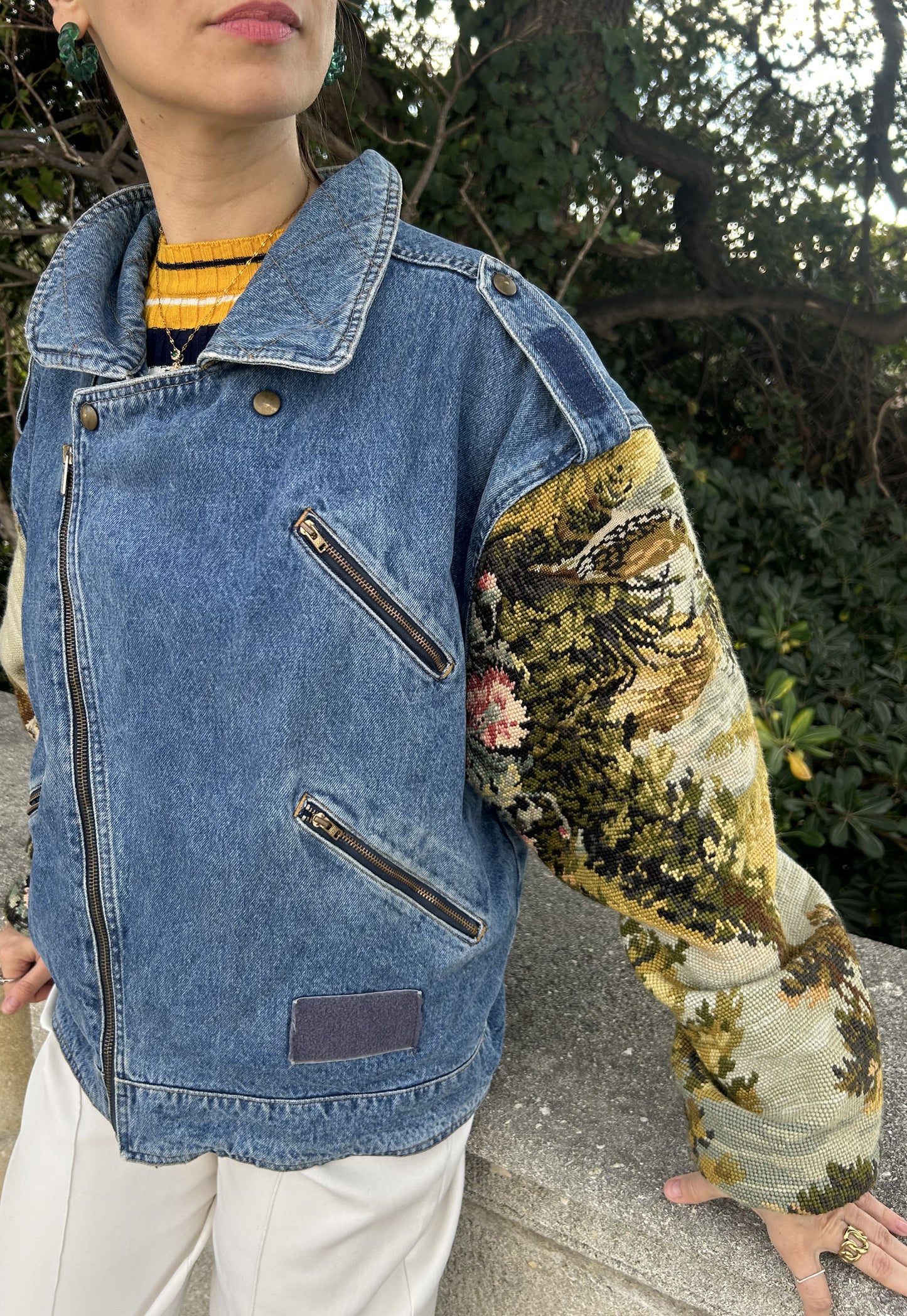 Upcycled Biker Jacket (M/L)