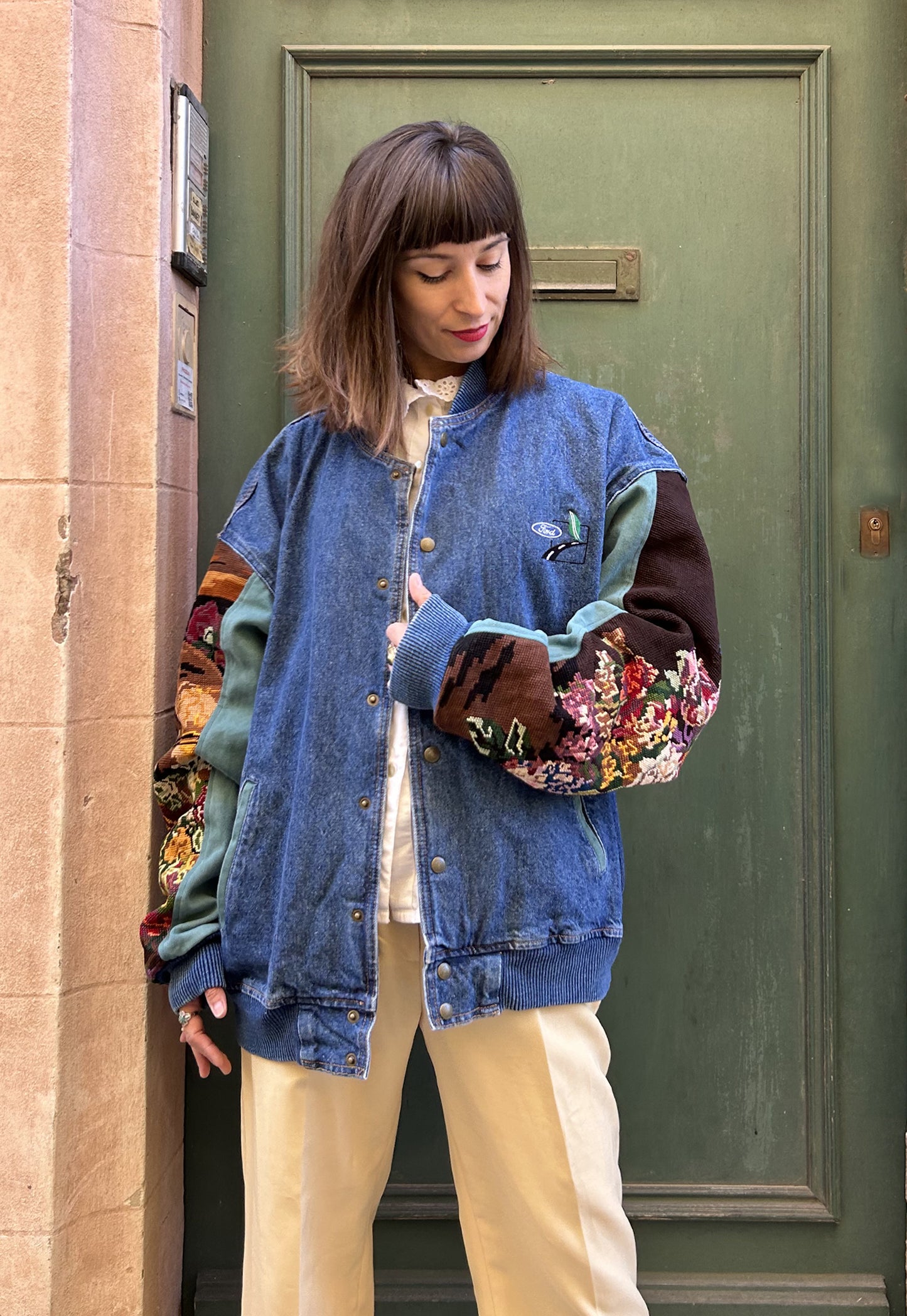 Upcycled Varsity Jacket Bouquet (XL/XXL)