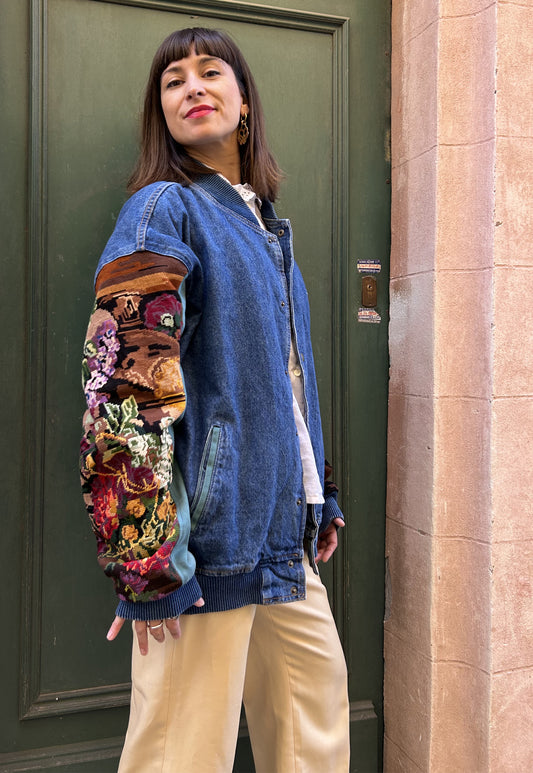 Upcycled Varsity Jacket Bouquet (XL/XXL)