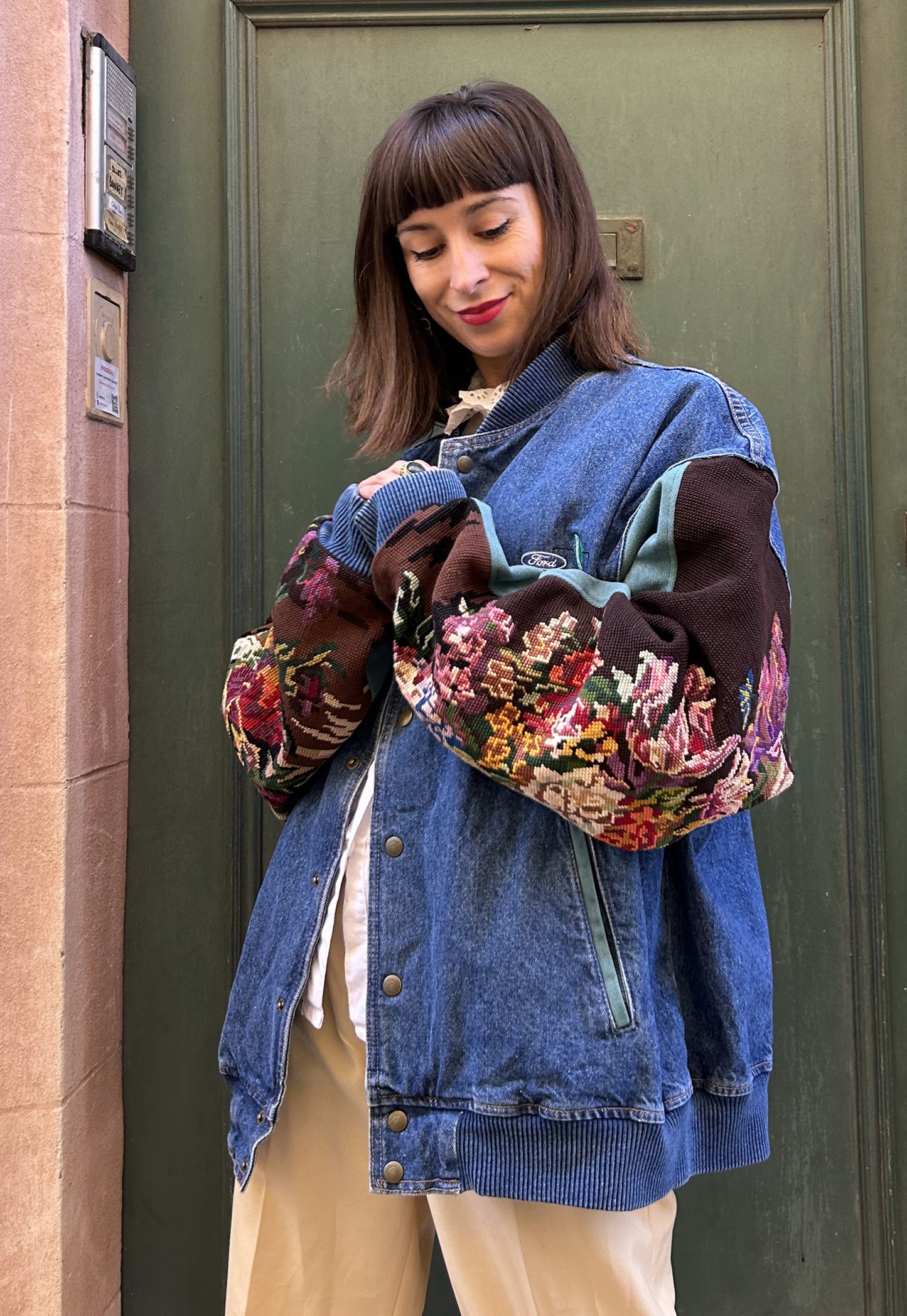 Upcycled Varsity Jacket Bouquet (XL/XXL)