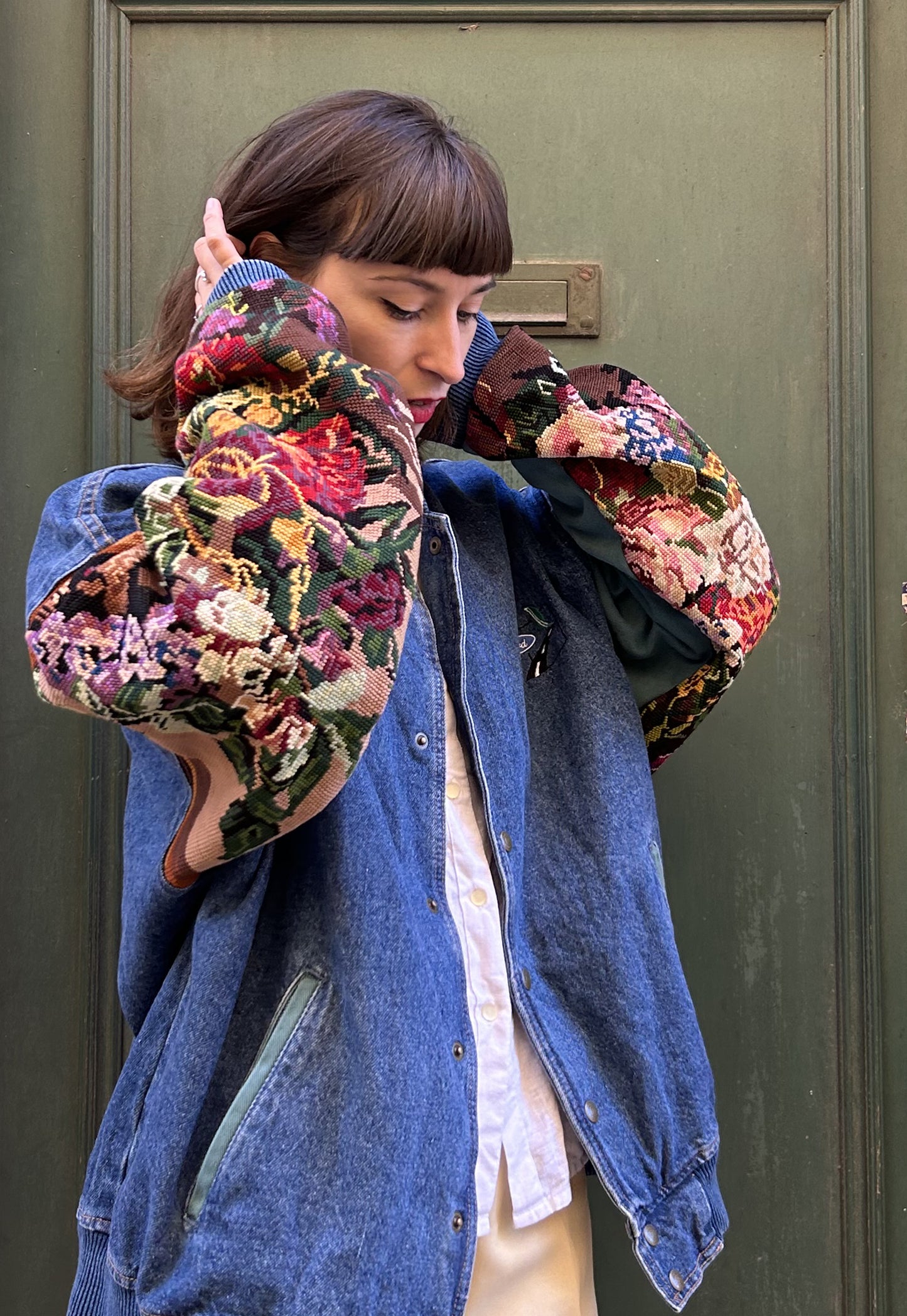 Upcycled Varsity Jacket Bouquet (XL/XXL)