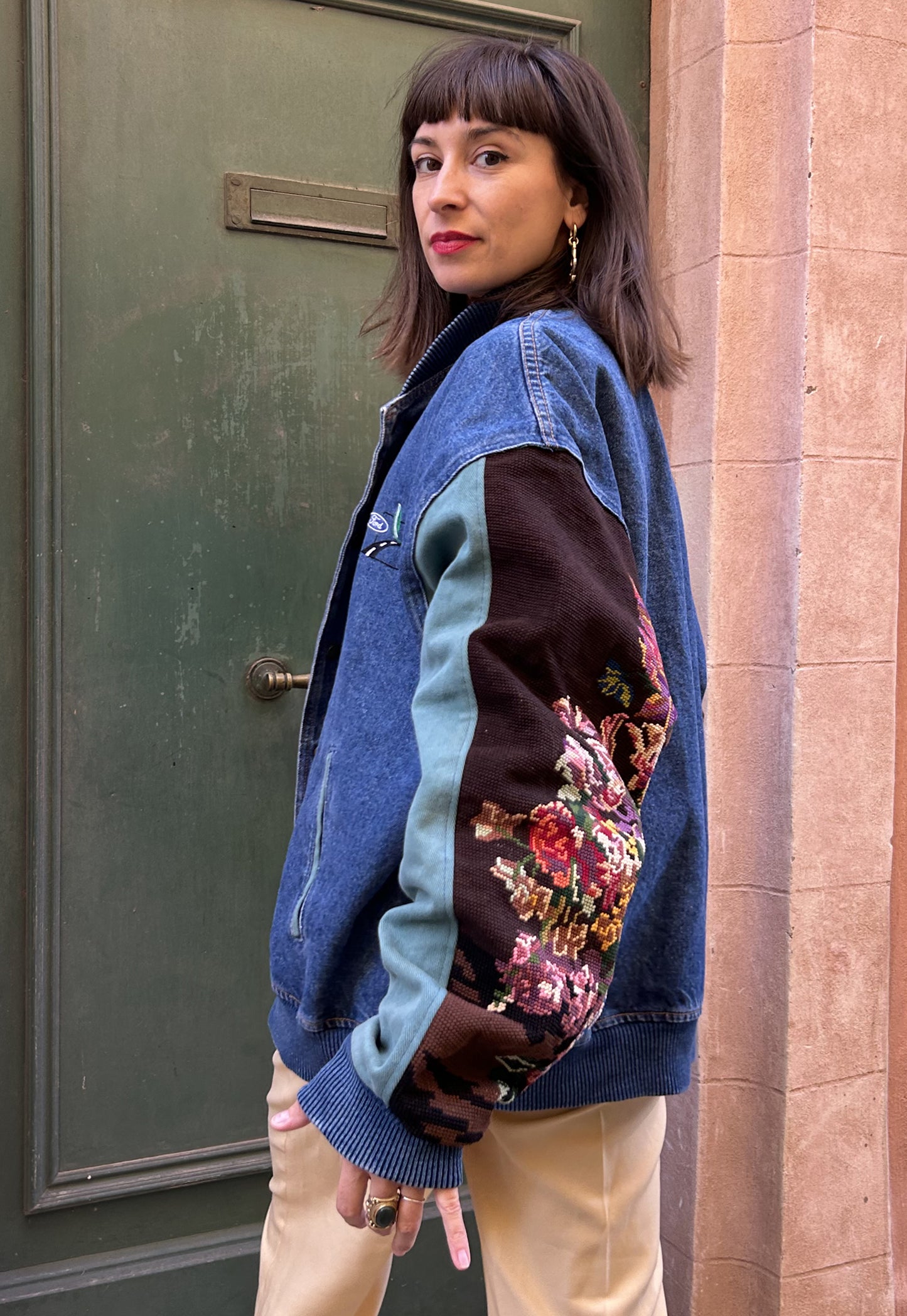 Upcycled Varsity Jacket Bouquet (XL/XXL)