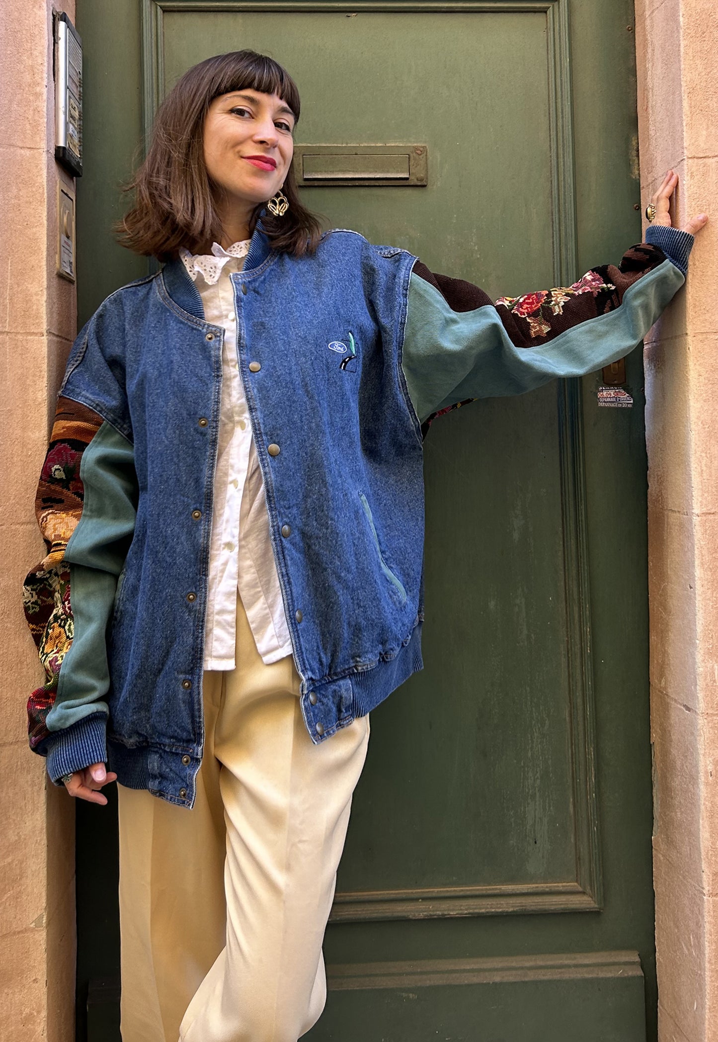 Upcycled Varsity Jacket Bouquet (XL/XXL)