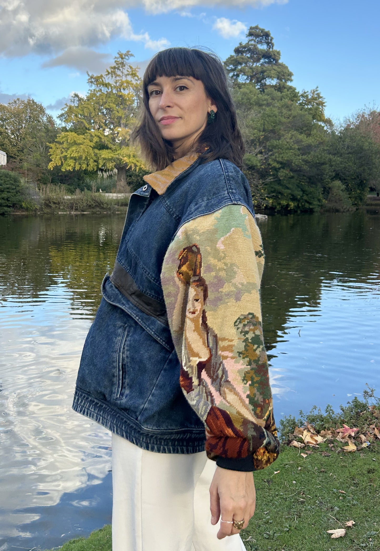 Upcycled denim jacket (XL)