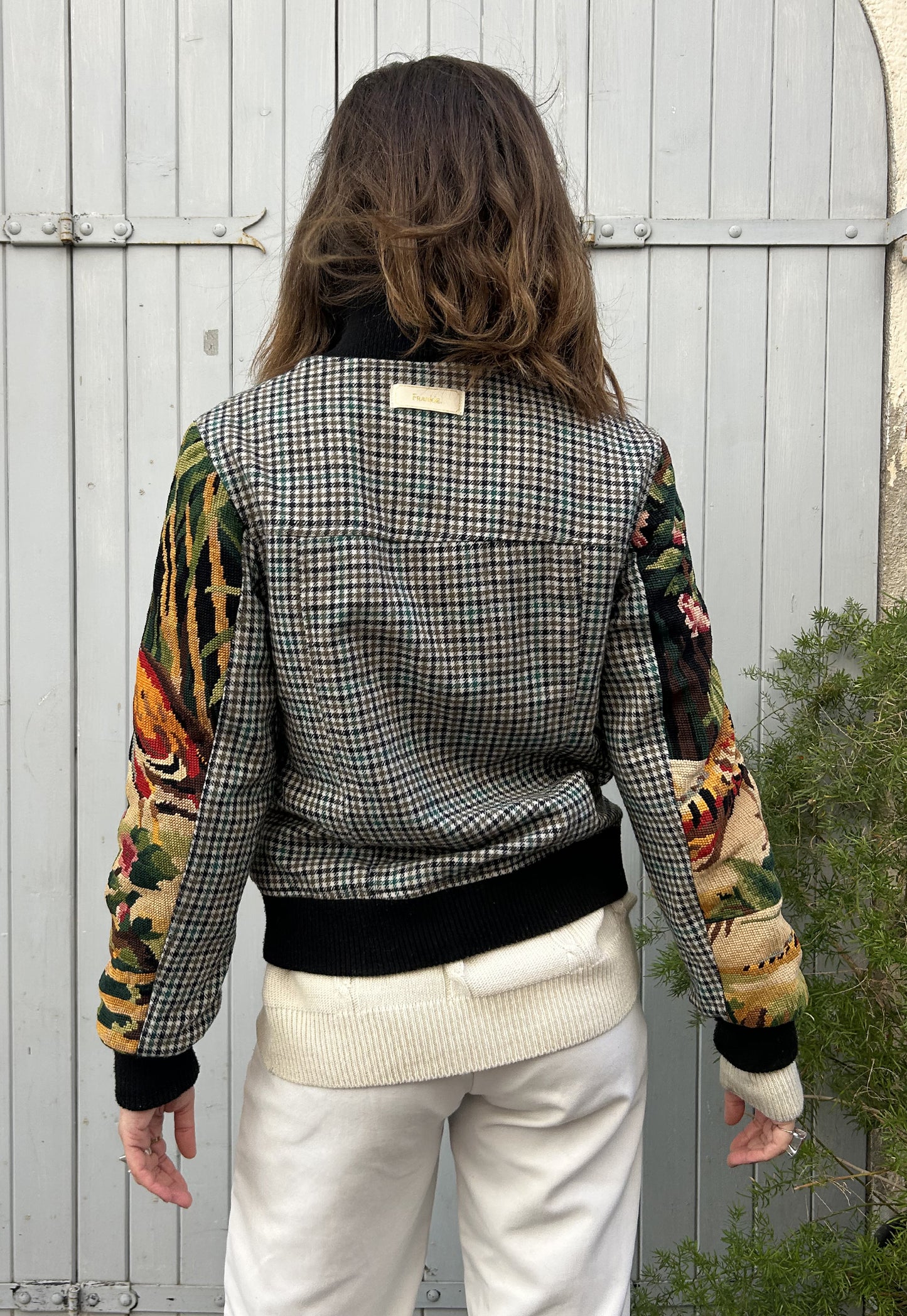 Upcycled  Jacket Wild Birds  (S)
